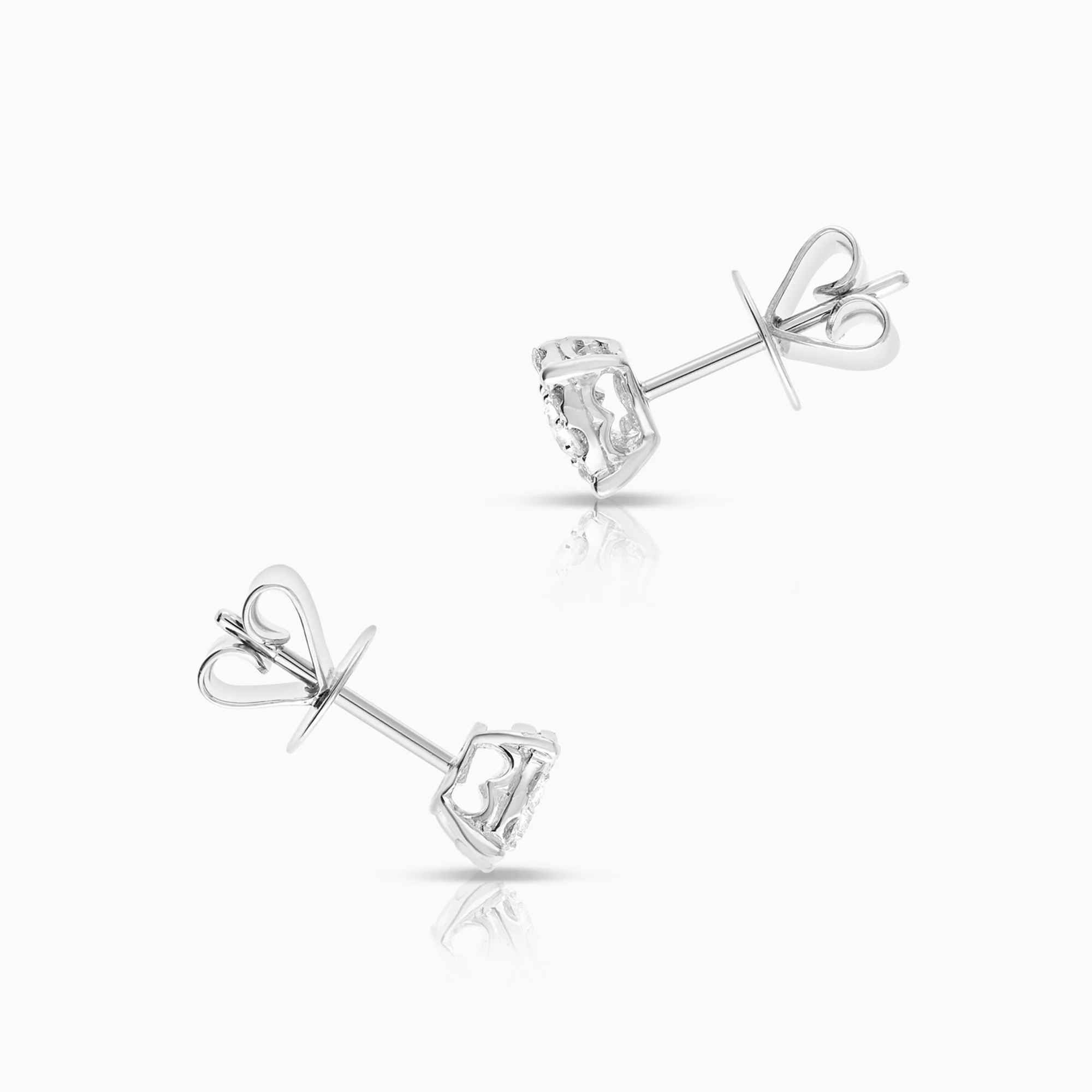 Halo diamond pendant 0.66ct 18K white gold - Image 2