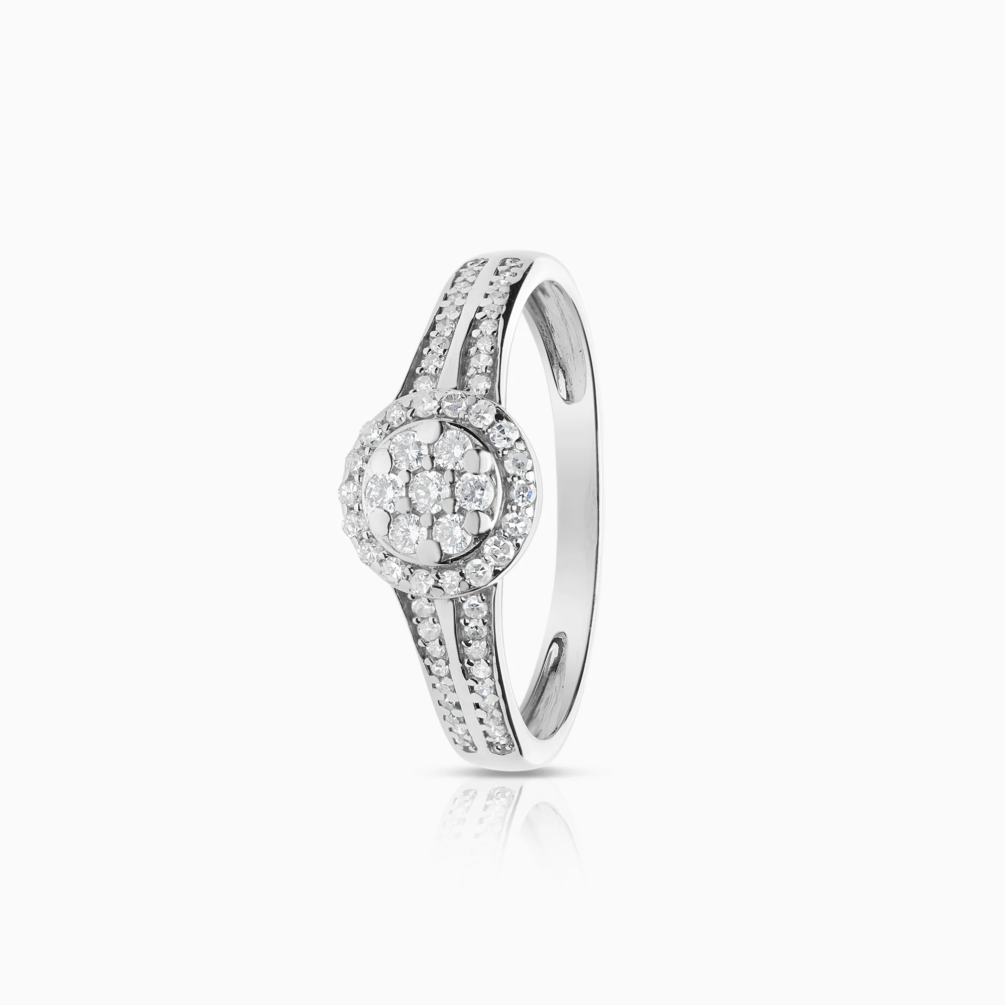 Diamond ring 0.35ct 18K white gold