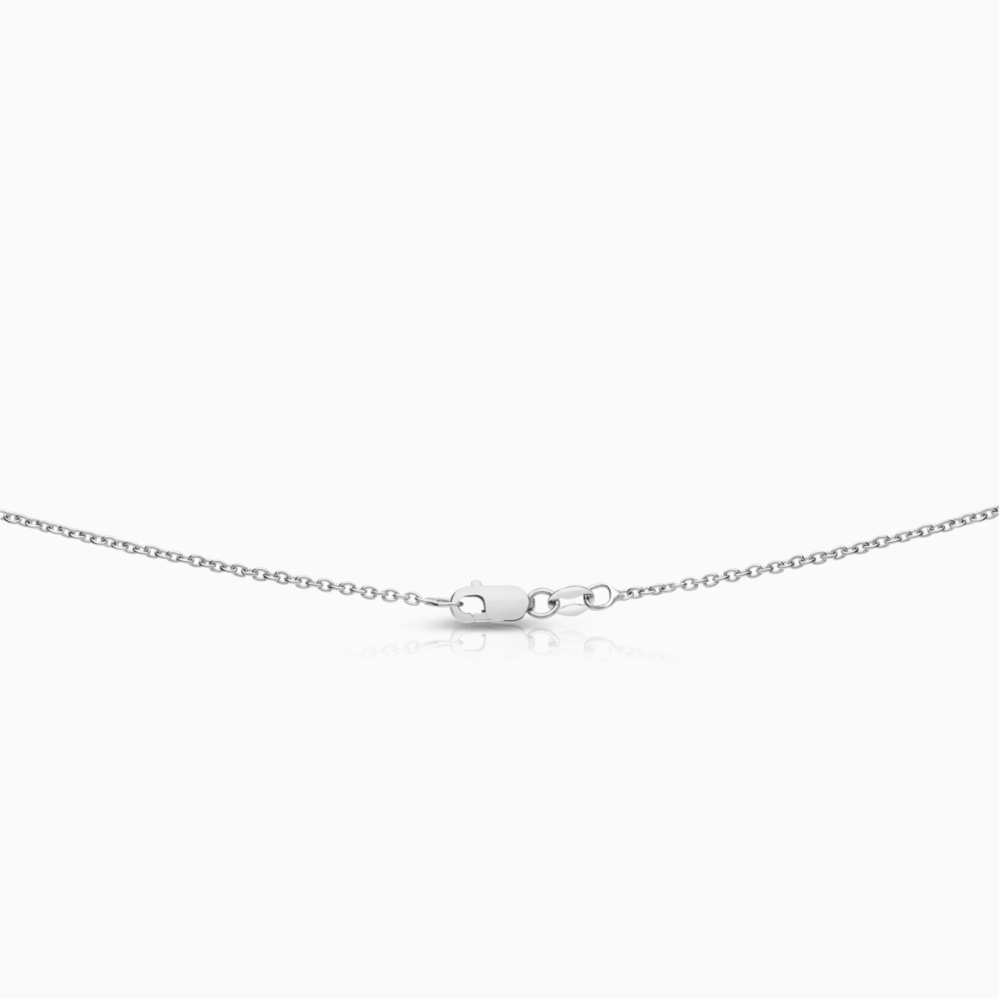 Halo necklace 0.54ct 18K white gold - Image 2