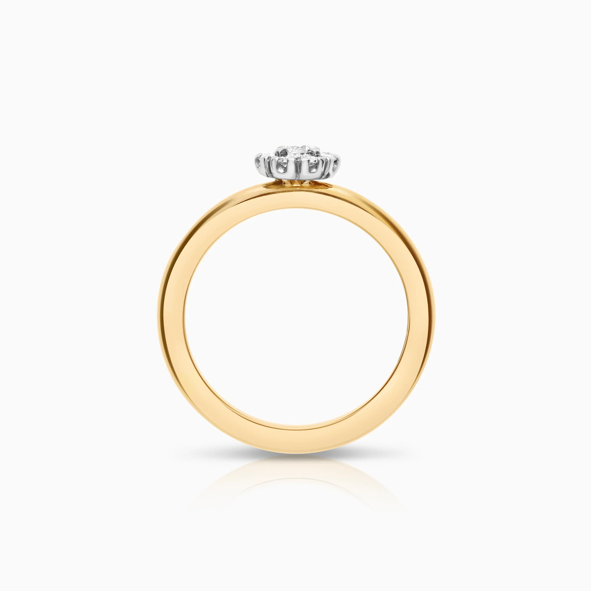 Halo ring from Engelbert 0.15ct 18K gold - Image 2