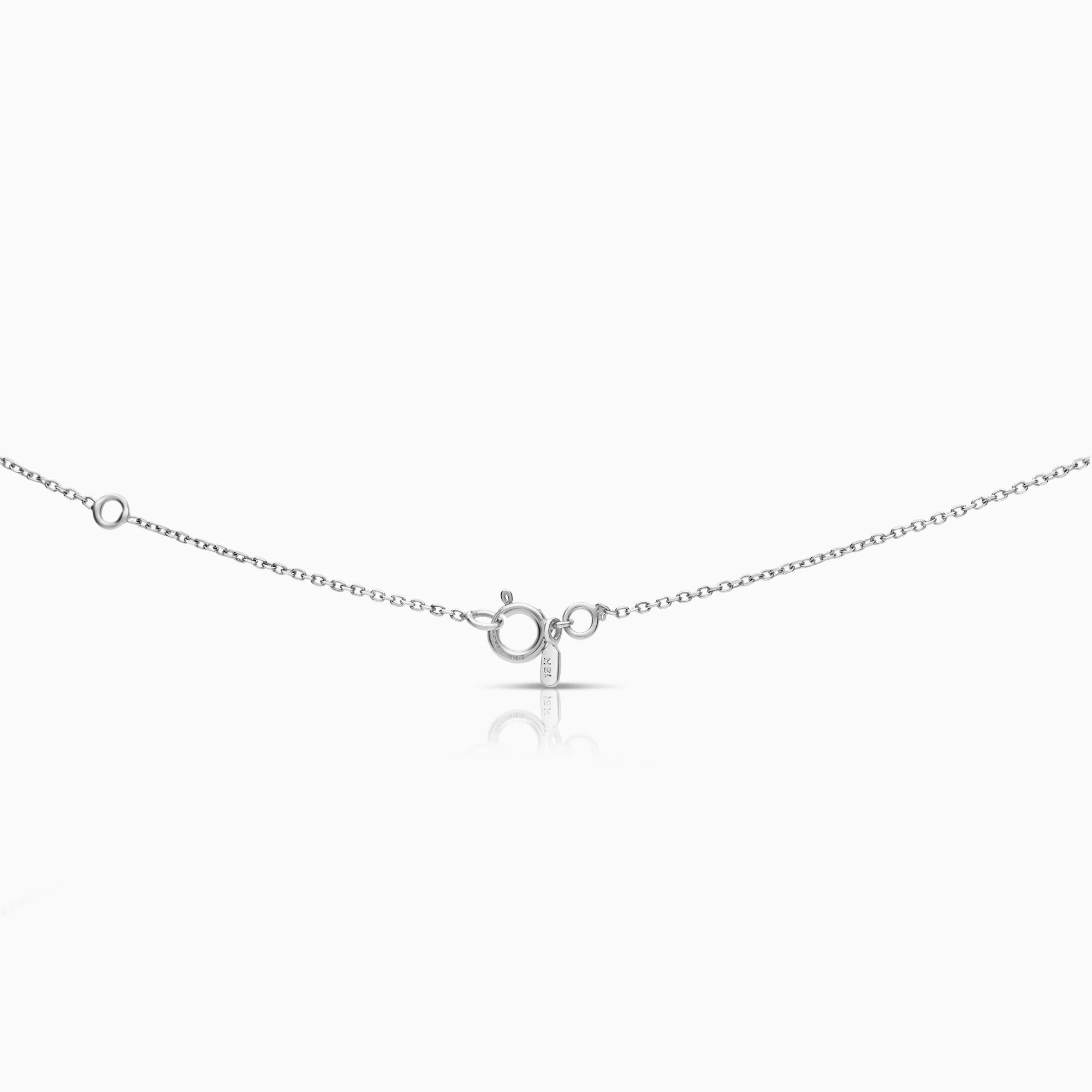Necklace 0.21ct 18K white gold - Image 2