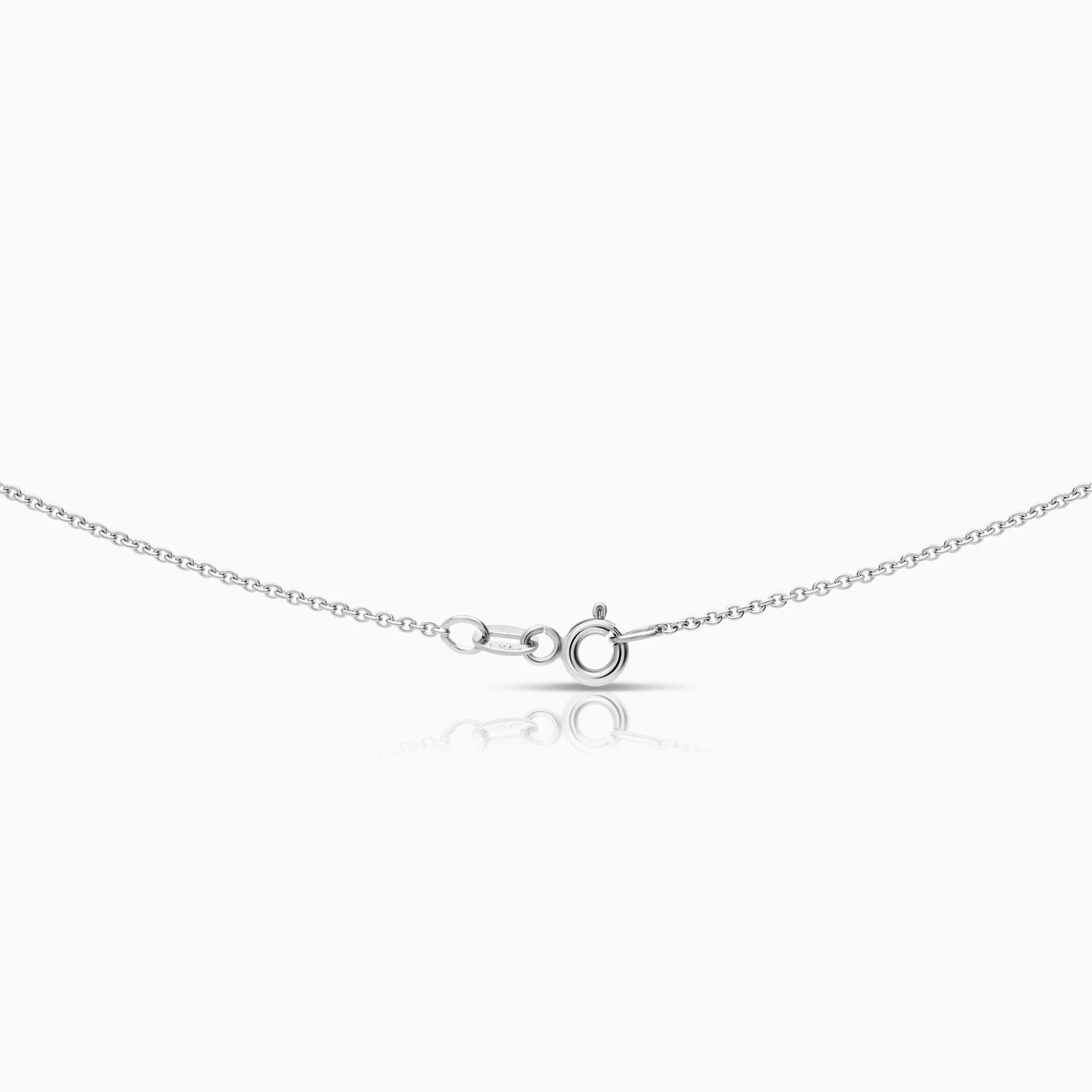 Necklace with diamond pendant 0.29ct 18K white gold - Image 2