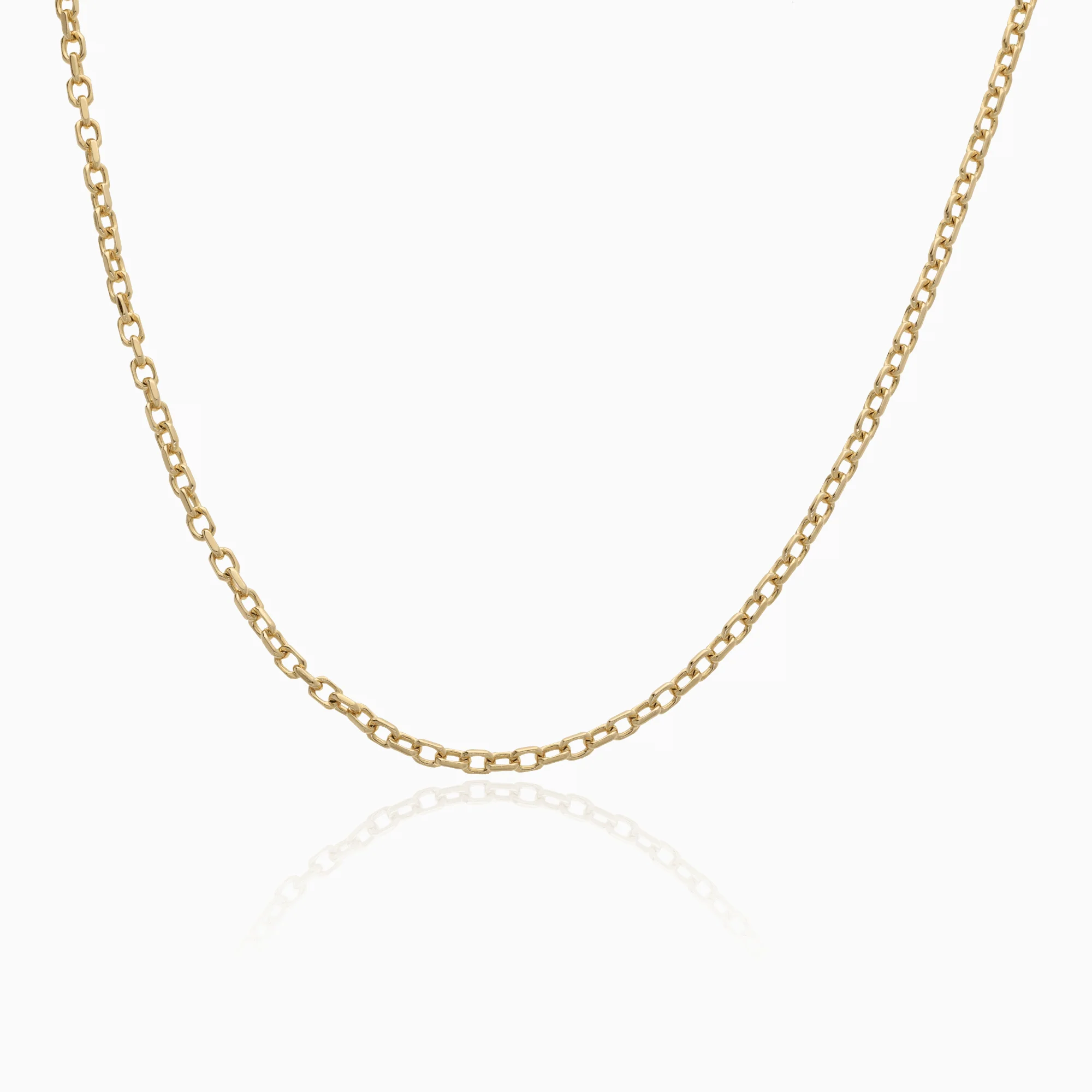 Necklace cable 13.15g 18K gold