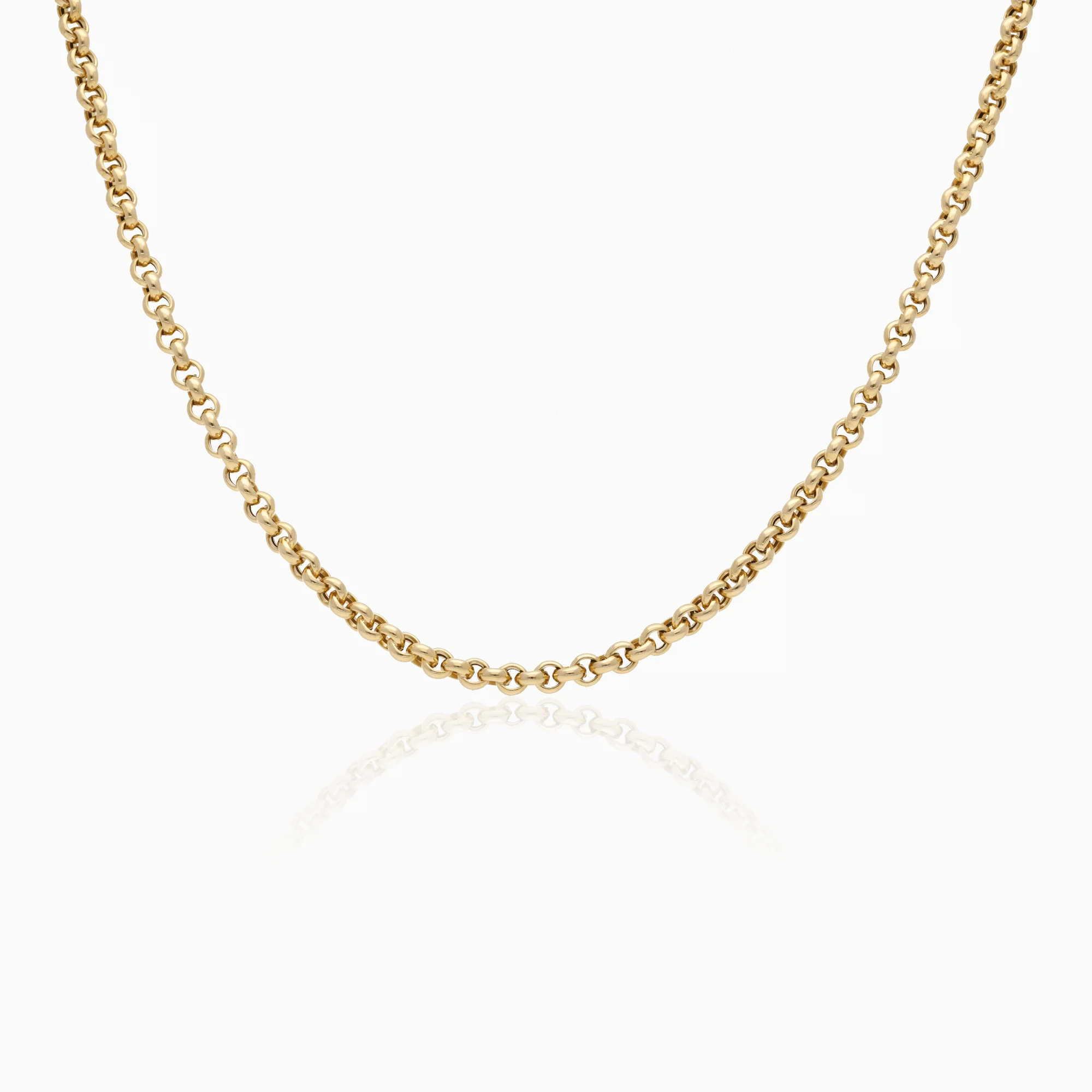 Necklace with bead link 8.3g 18K gold