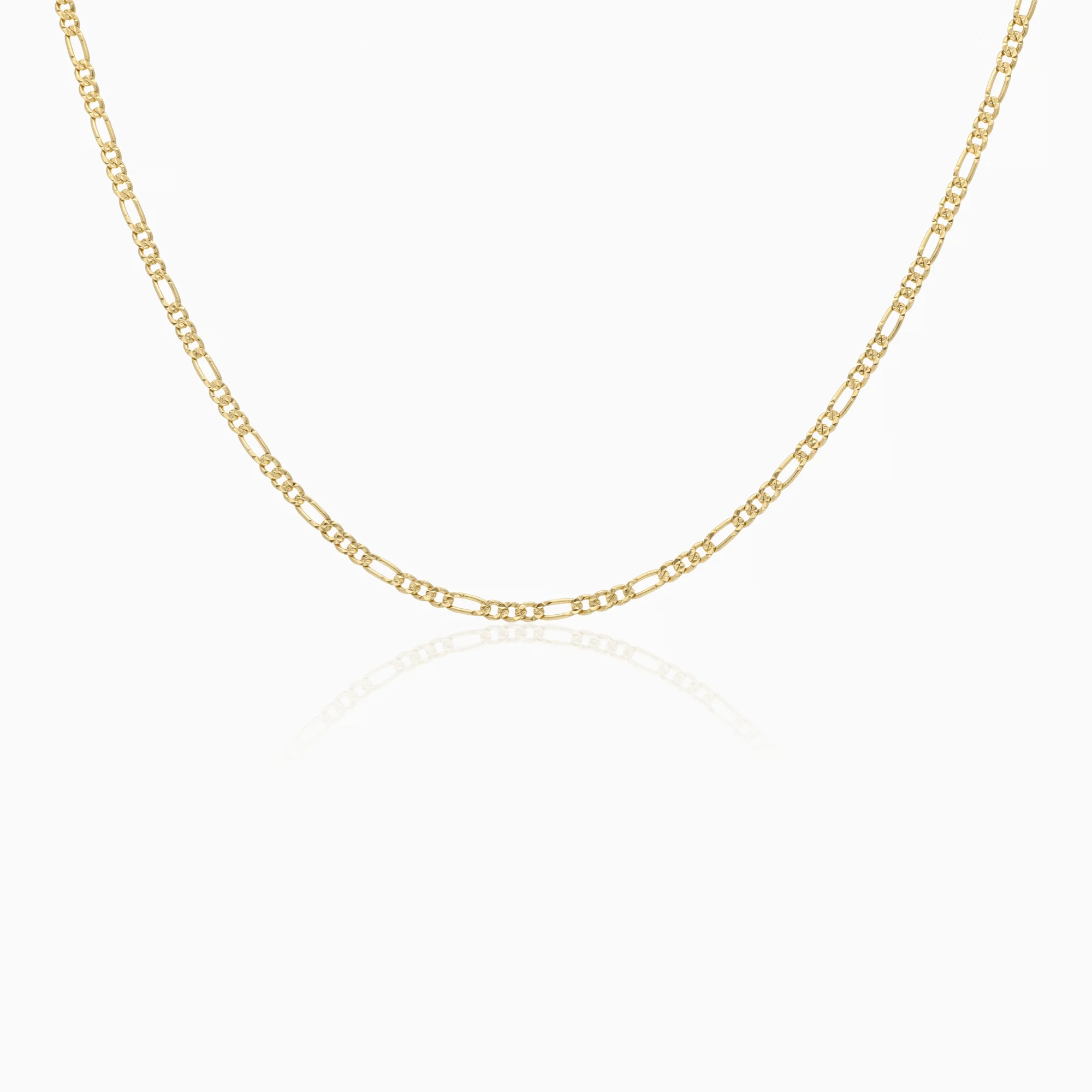 Figaro necklace 4.9g 18K gold