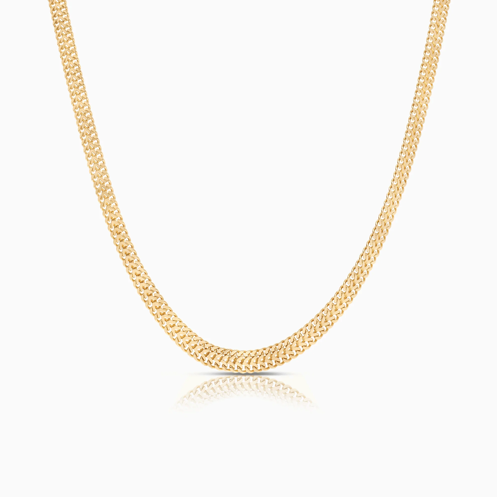 Herringbone necklace 21.98g 18K gold
