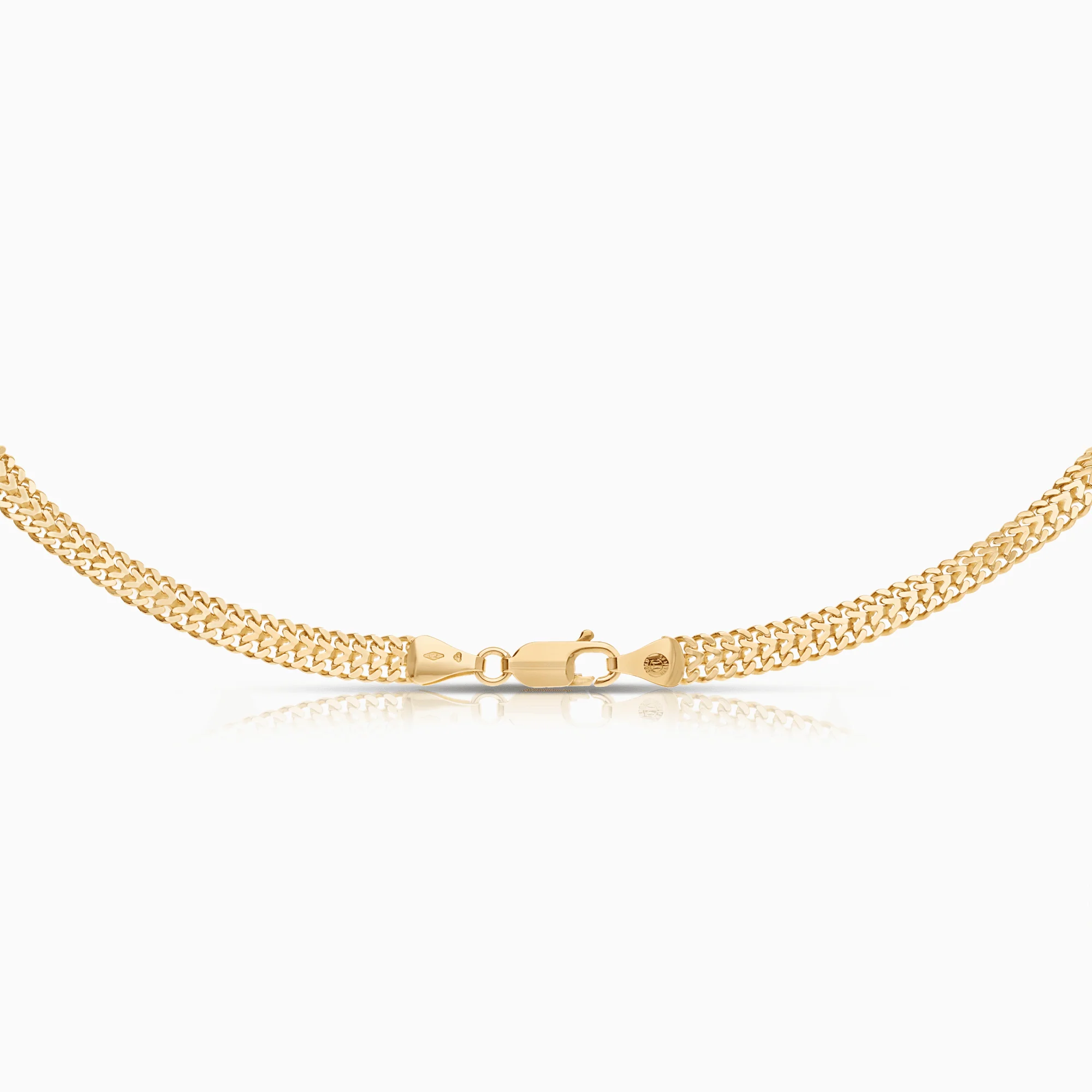 Herringbone necklace 21.98g 18K gold - Image 2