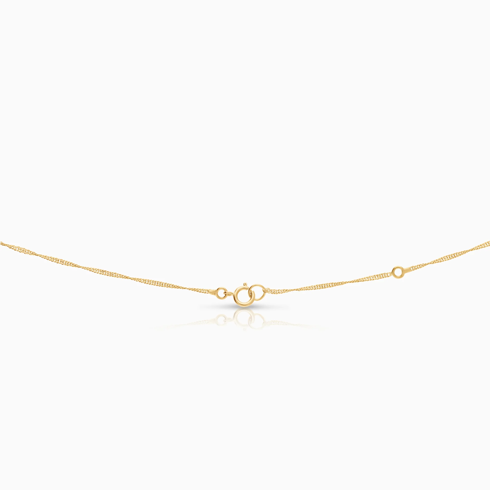 Heart necklace 0.06ct 18K gold - Image 2