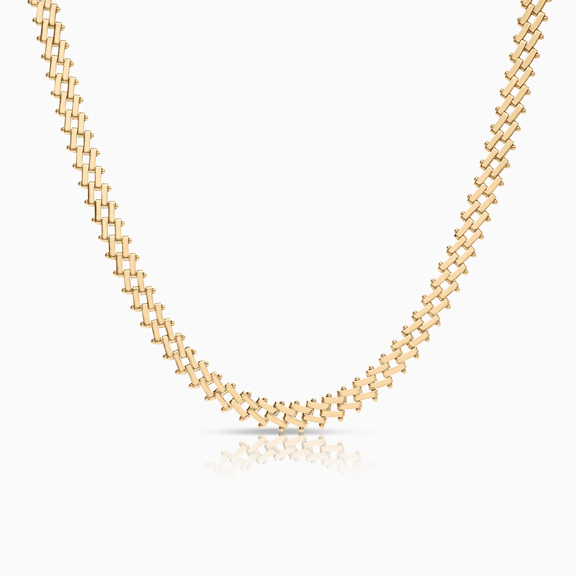 Corridor mat necklace 22.72g 18K gold