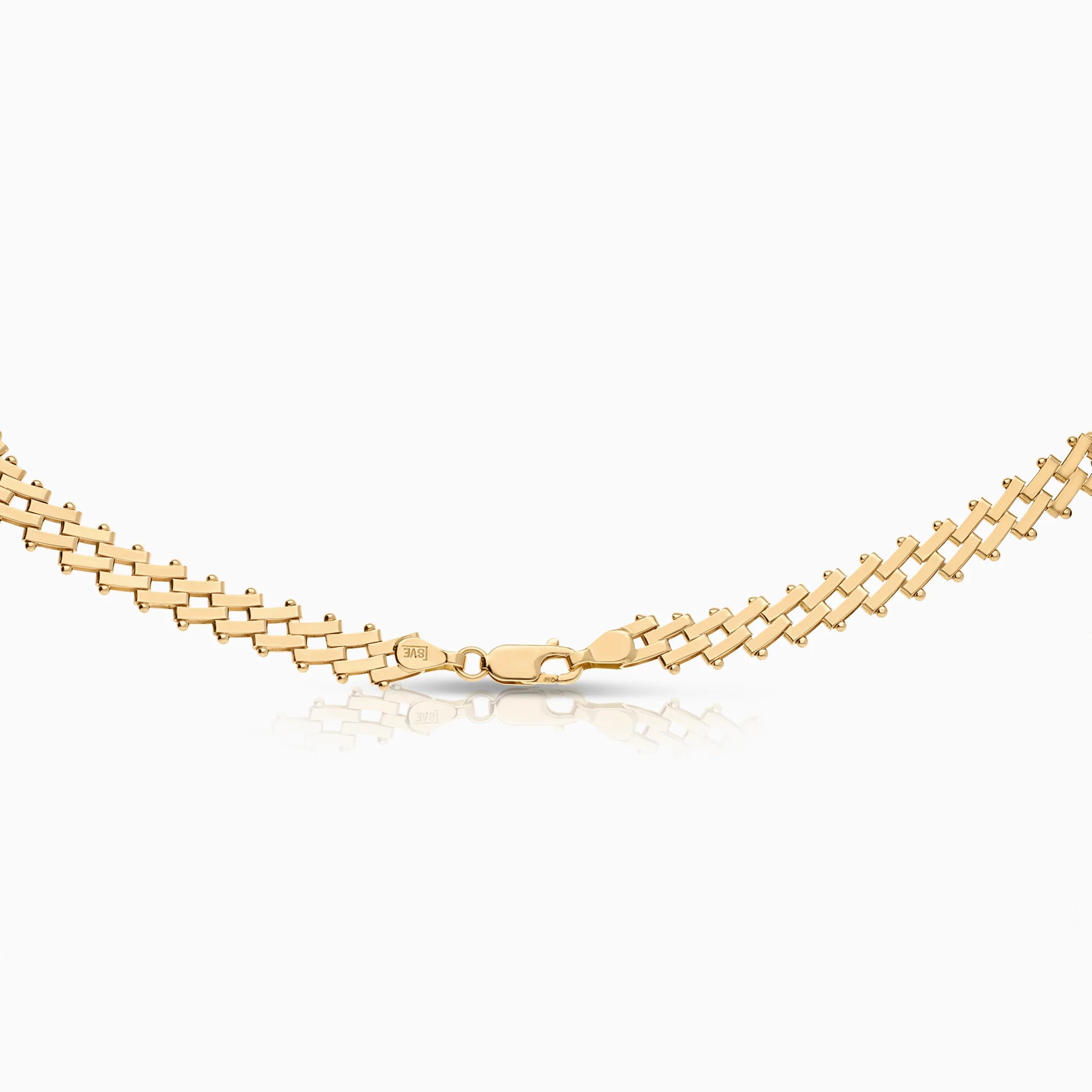 Corridor mat necklace 22.72g 18K gold - Image 2