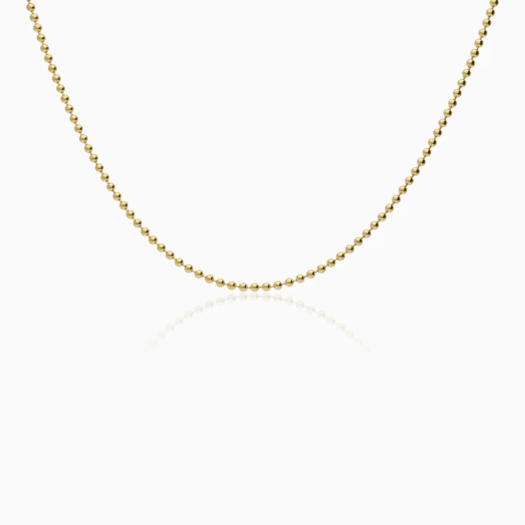 Necklace with bead chain 7.95g 18K gold