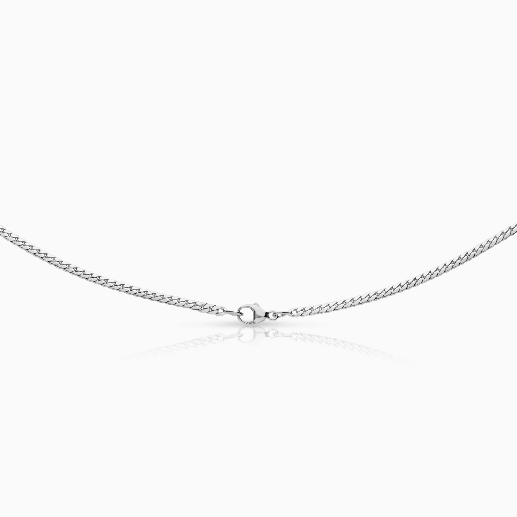 Necklace with diamond pendant 0.46ct 18K white gold - Image 2