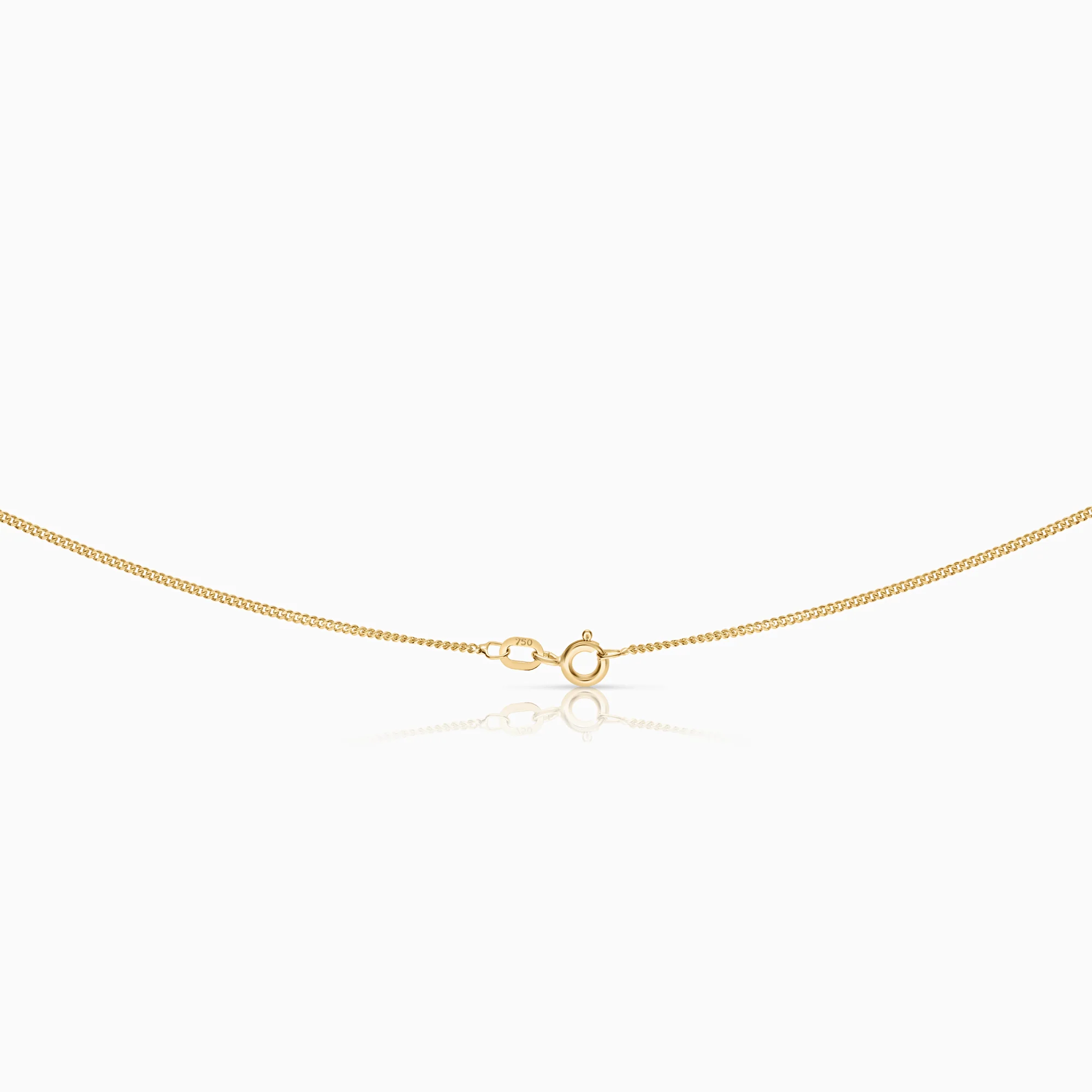 Necklace with diamond heart pendant 0.02ct 18K gold - Image 2