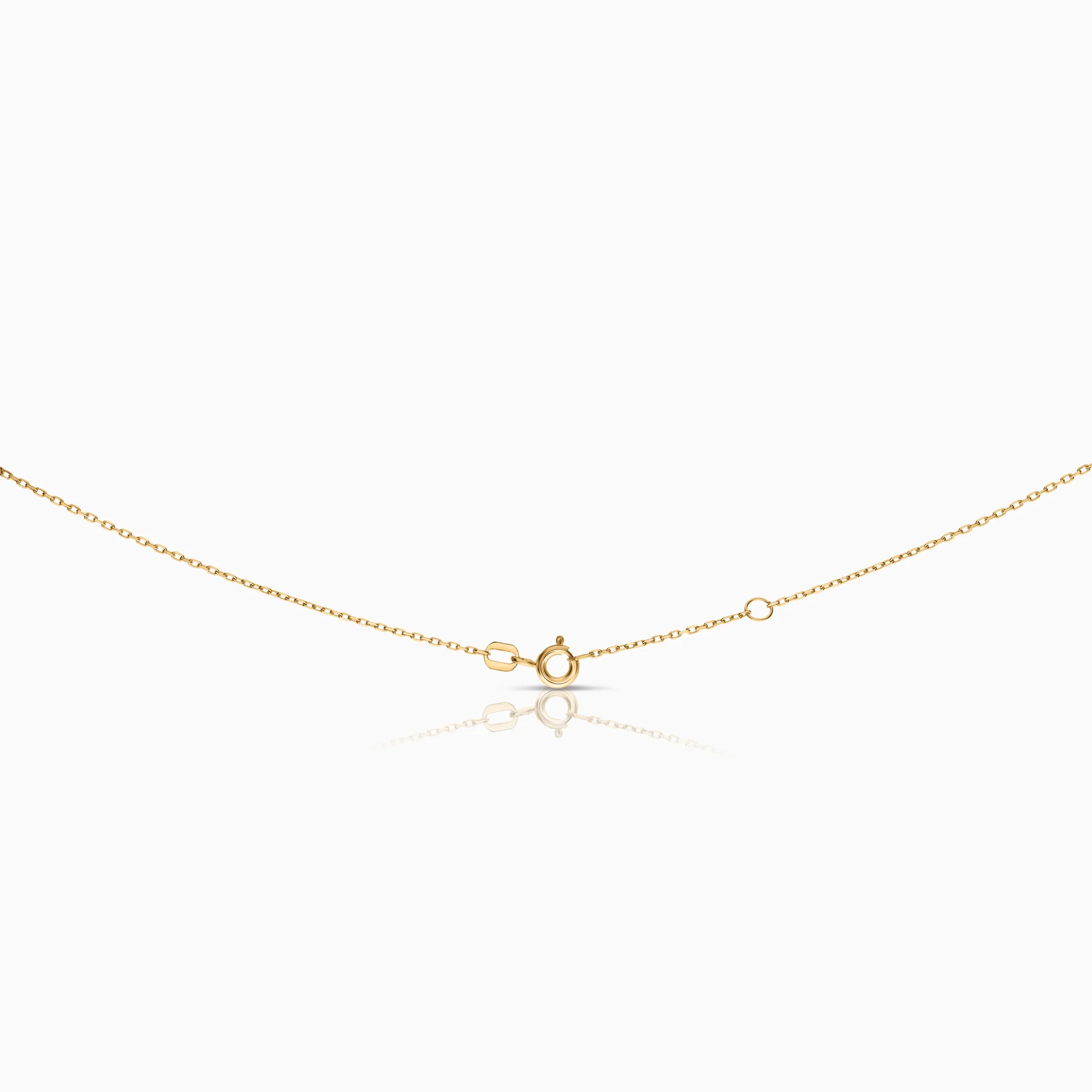 Necklace with diamond cross pendant 0.09ct 18K gold - Image 2