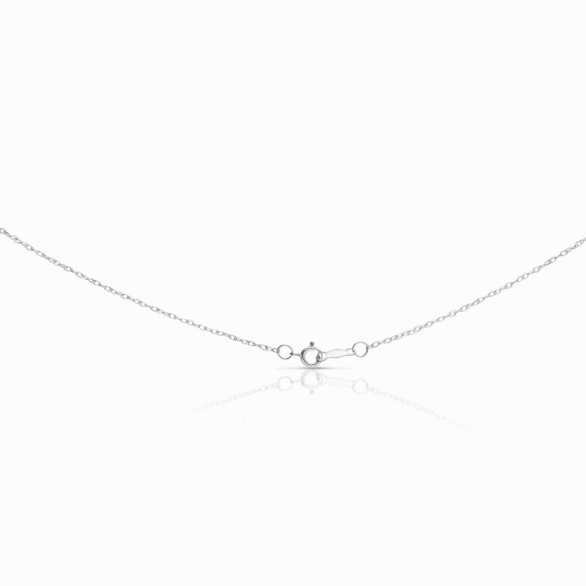 Necklace with diamond cross pendant 0.15ct 10K white gold - Image 2