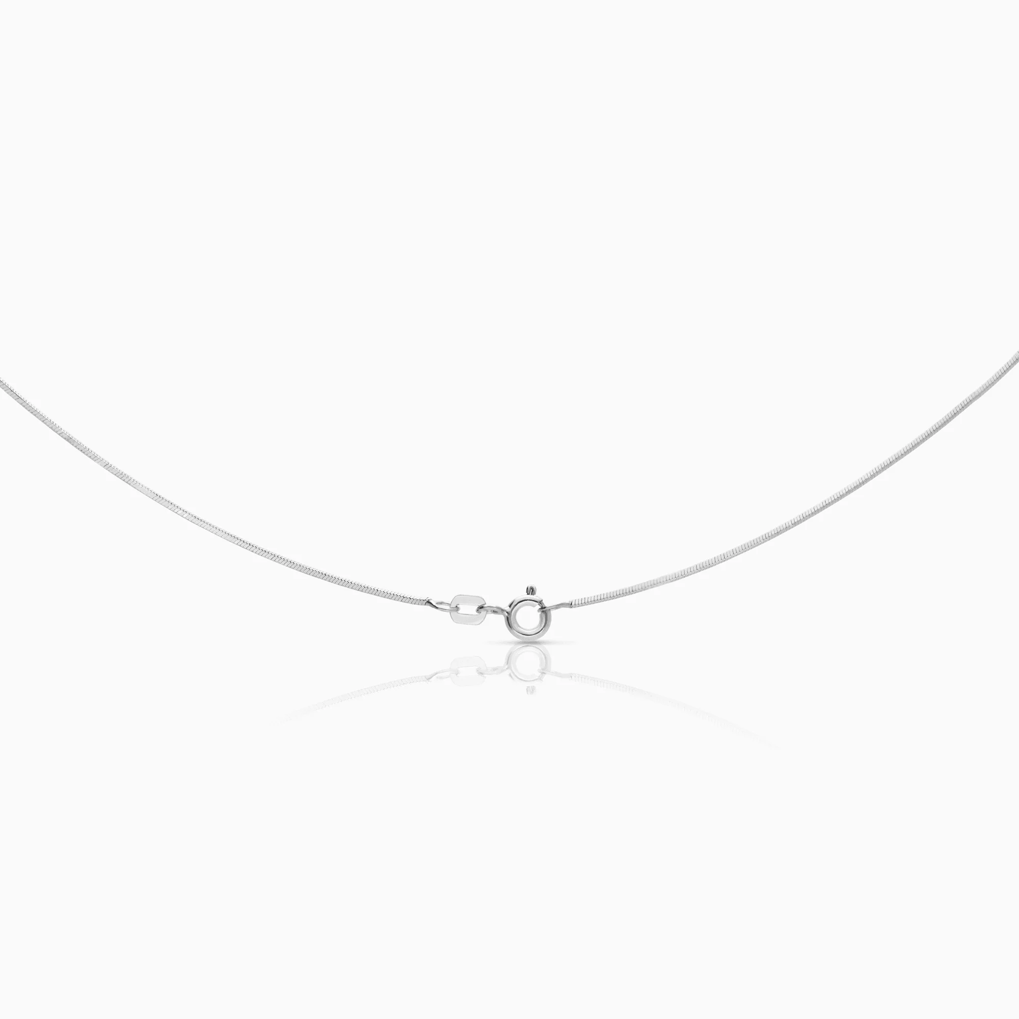 Necklace with halo pendant 0.09ct diamonds 18K white gold - Image 2
