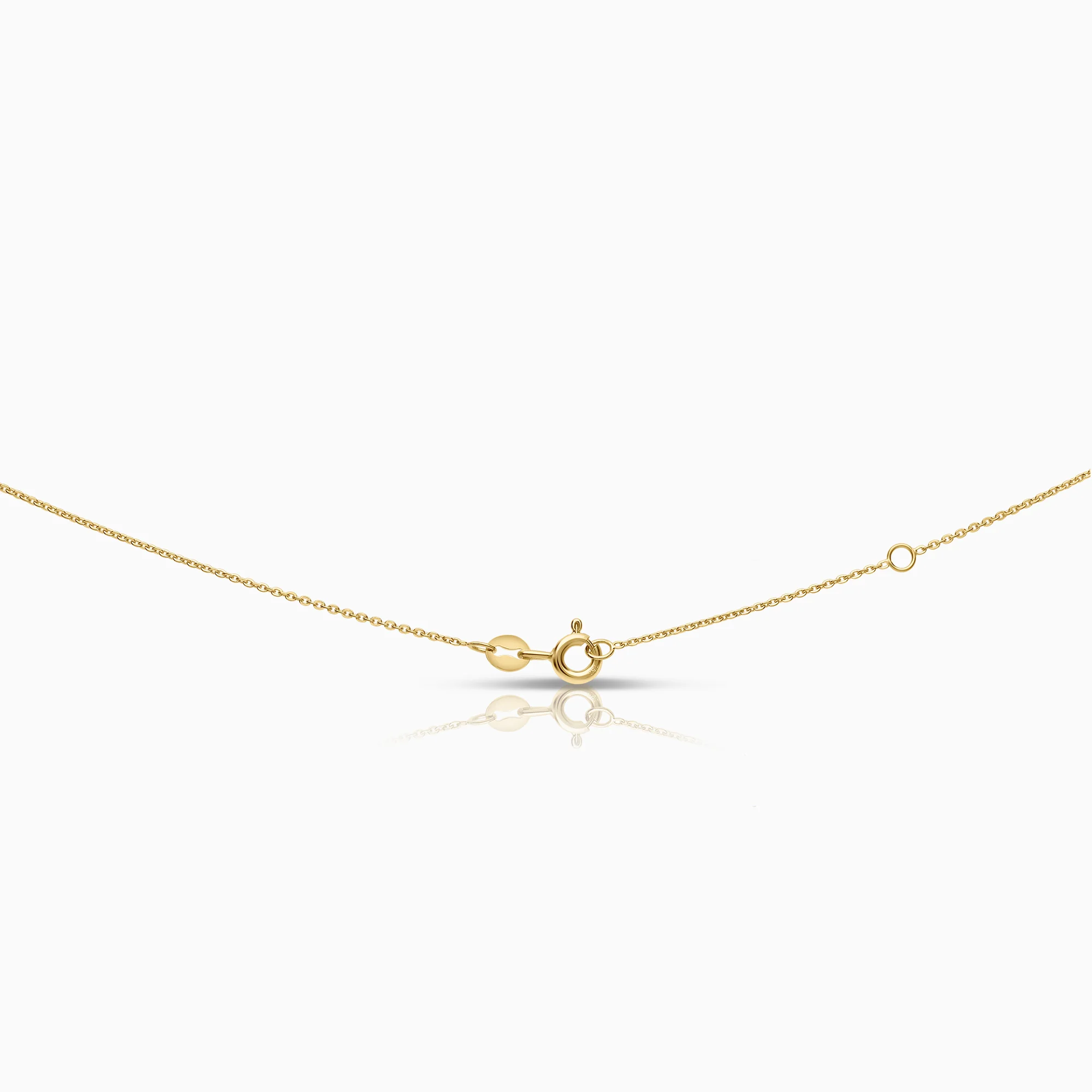 Necklace with cubic pendant, 2.45g, 18K gold - Image 2