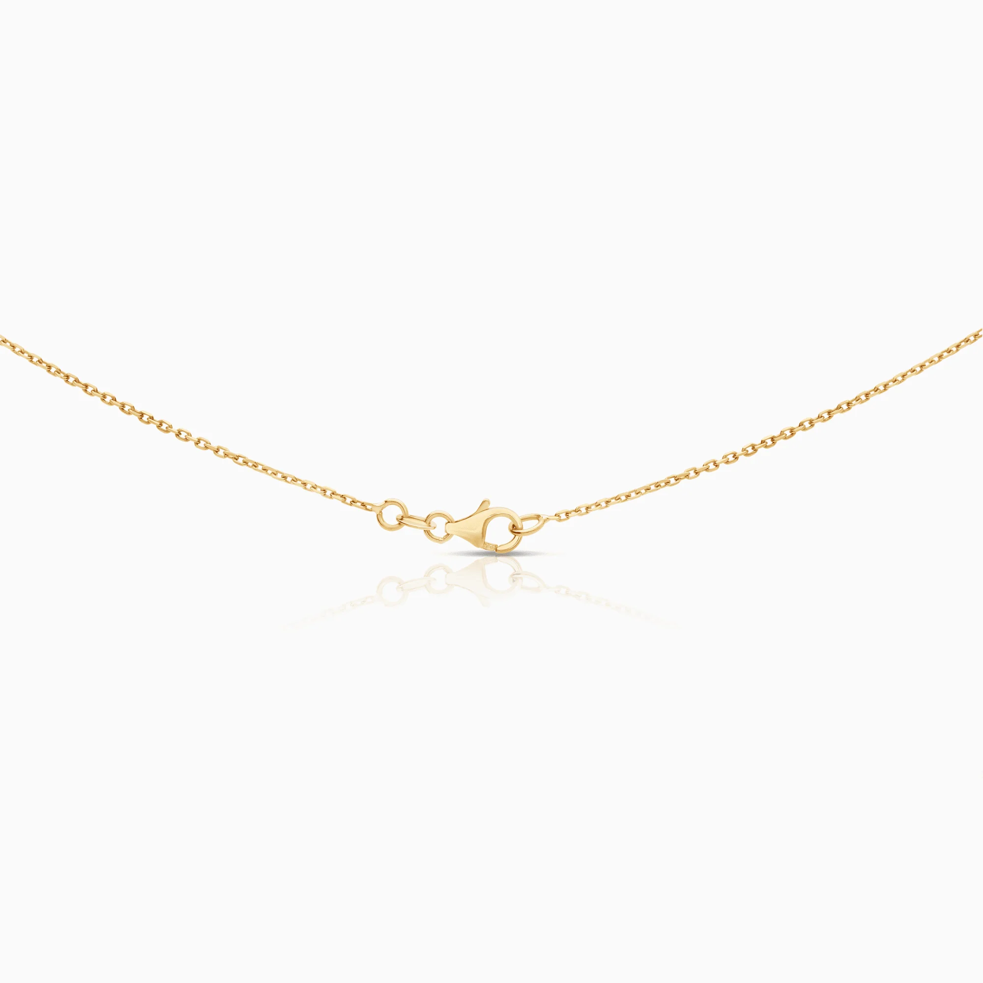 Necklace with cubic pendant 4.25g 18K gold - Image 2