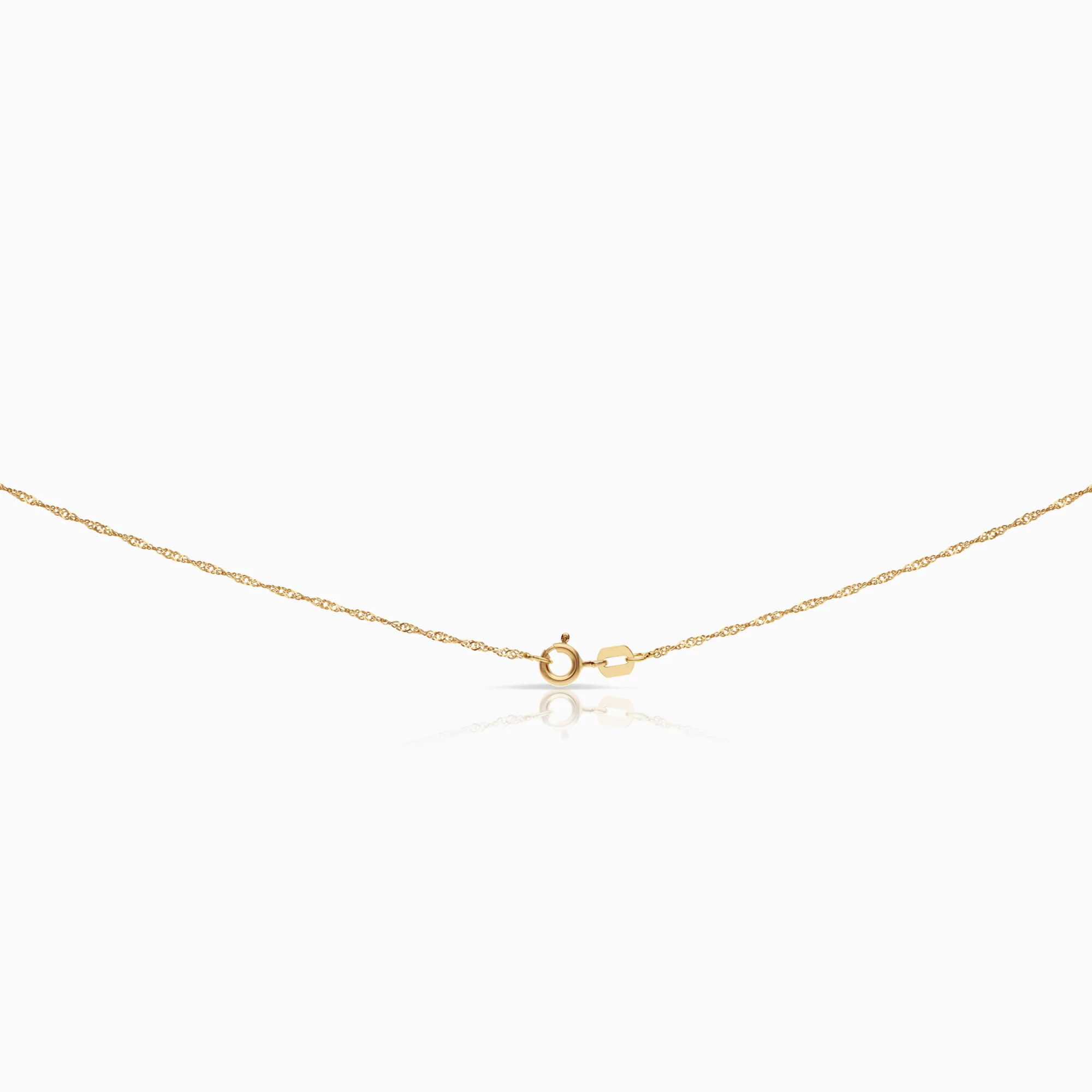 Necklace with heart pendant 0.02ct 18K gold - Image 2