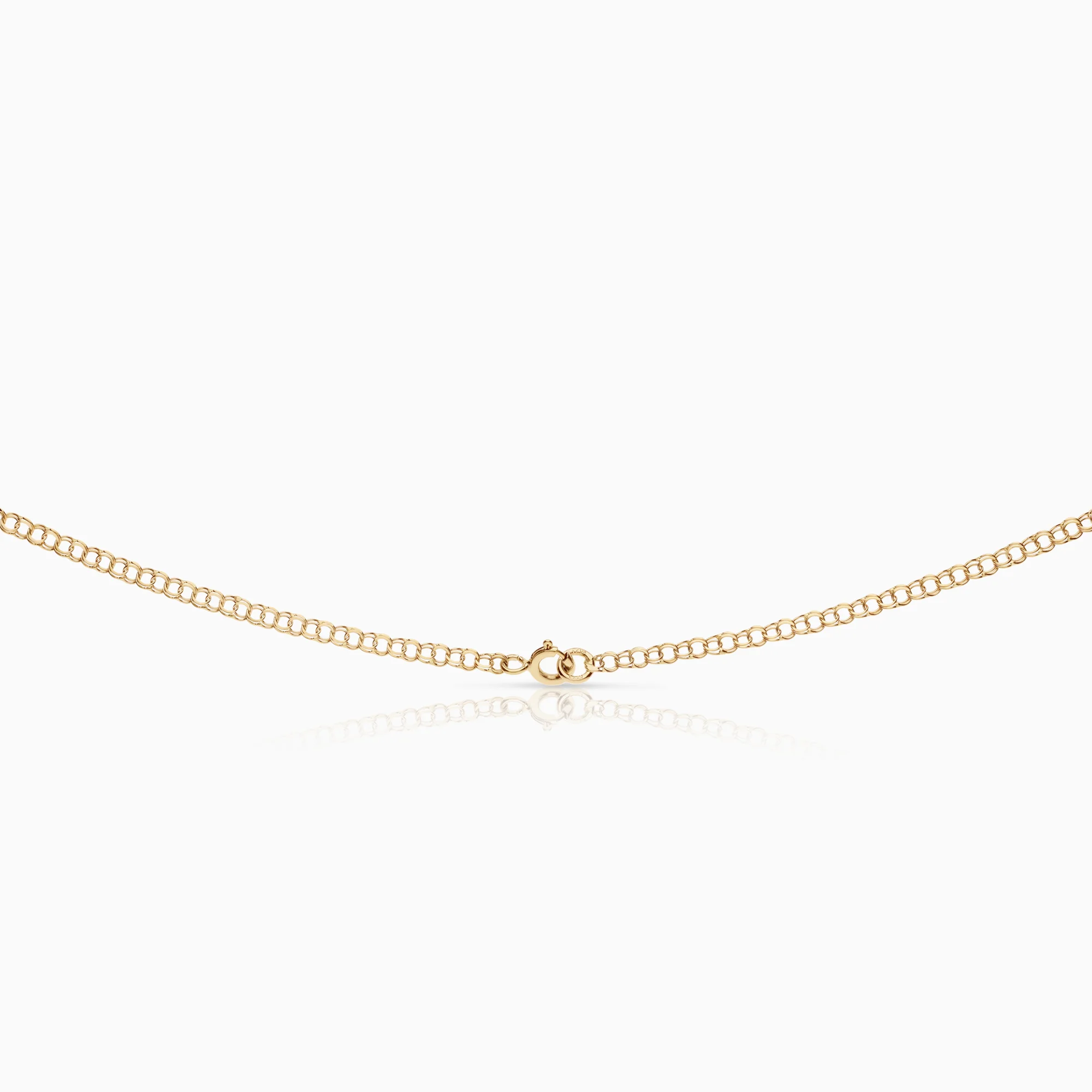 Necklace with Heart Pendant 0.07ct 18K Gold - Image 2