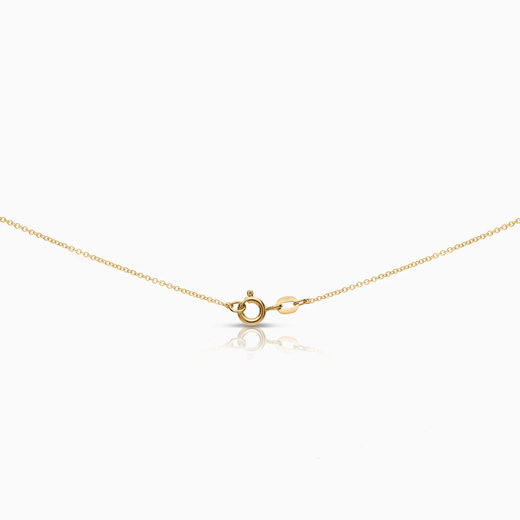 Necklace with Heart Pendant 0.16ct 18K Gold - Image 2