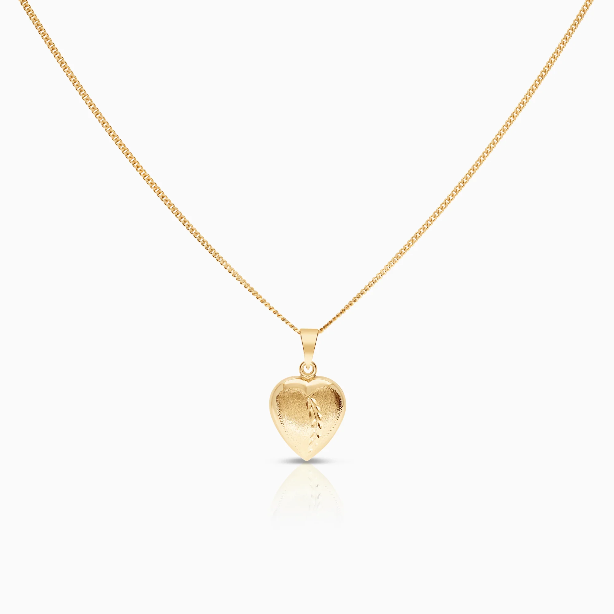 Necklace with heart pendant 4.54g 18K gold