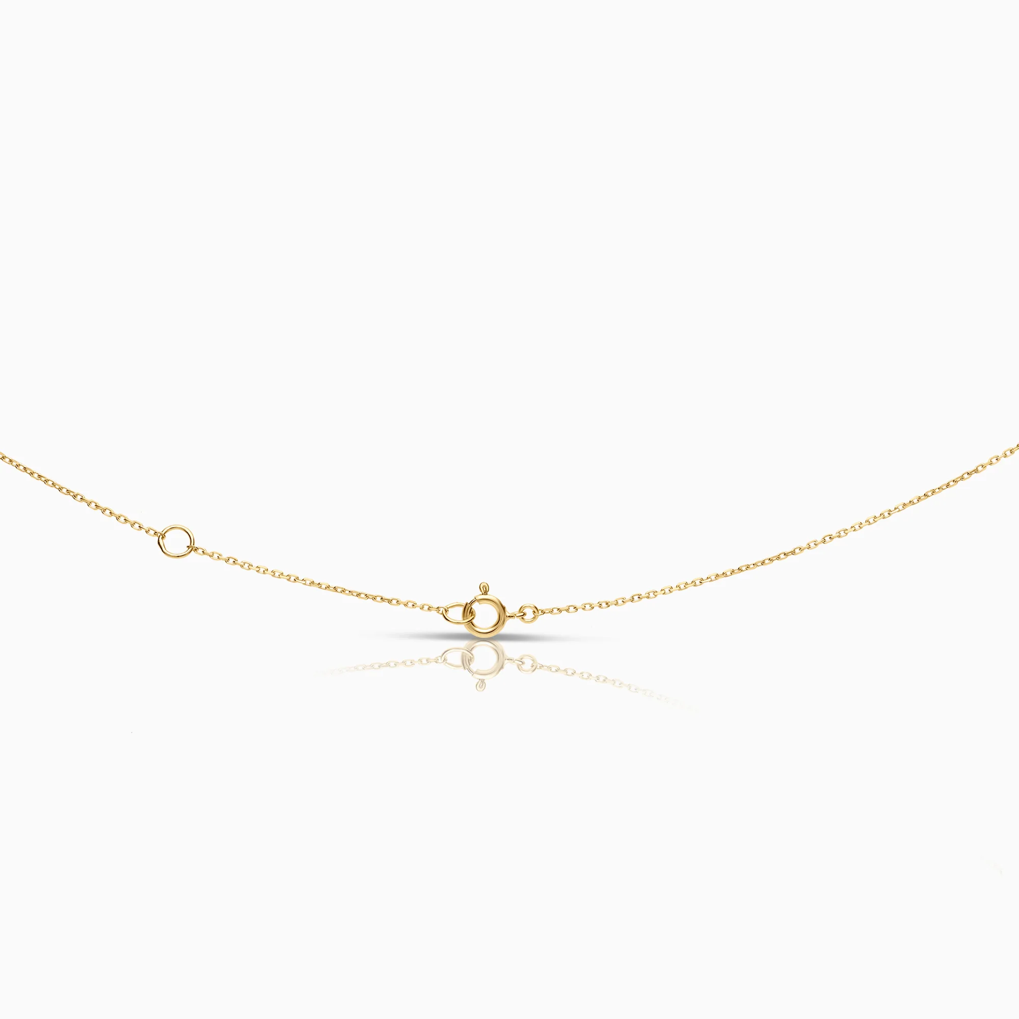 Necklace with cross pendant 0.12ct 18K gold - Image 2