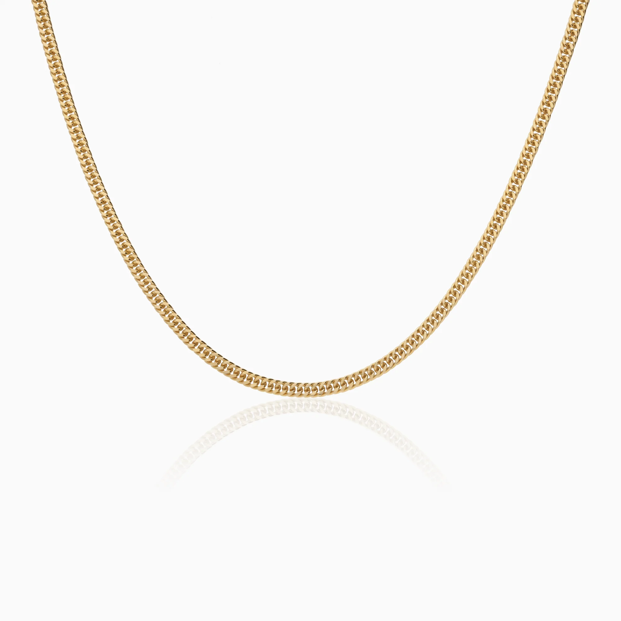Necklace curb 14.12g 18K gold