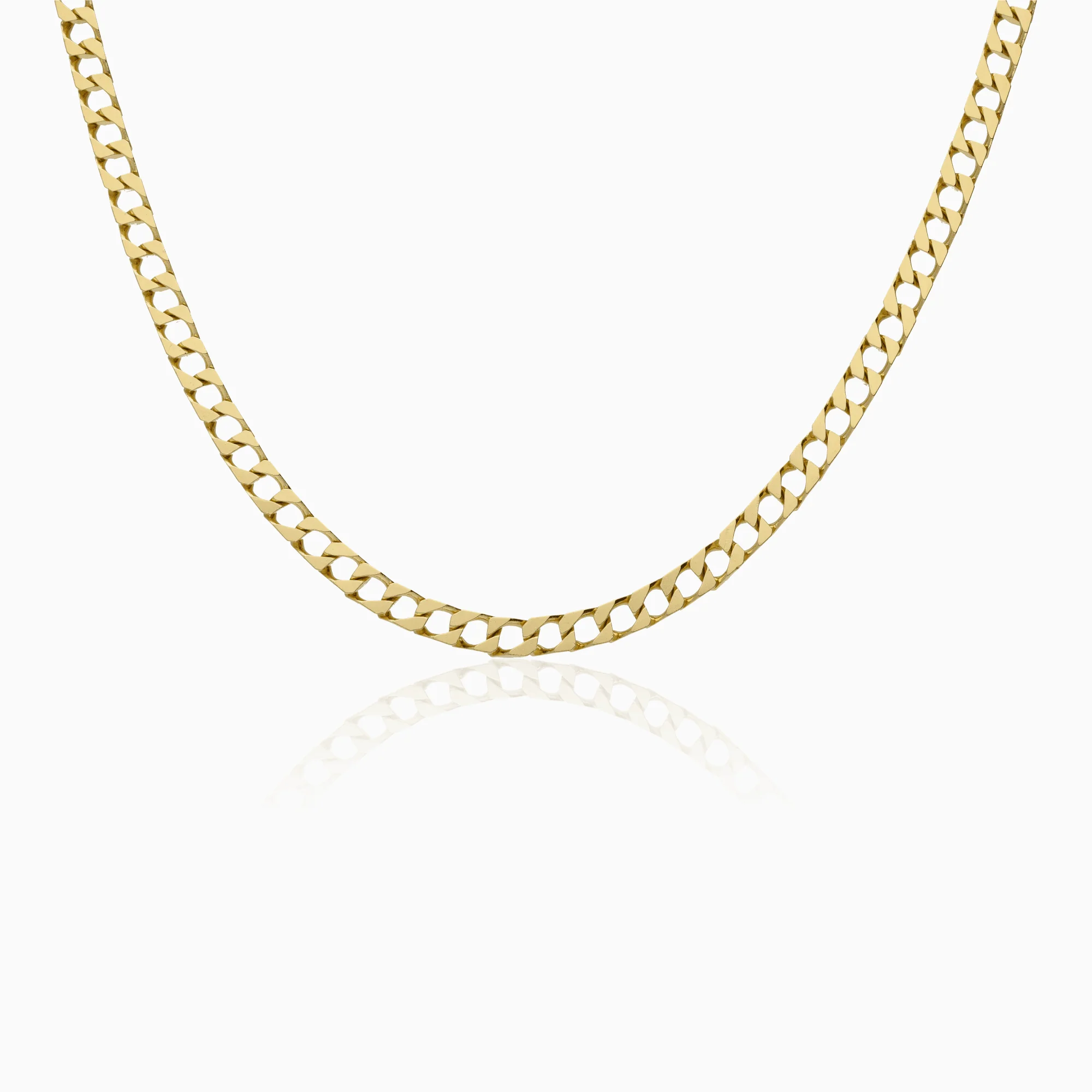 Curb necklace 27.40g 18K gold