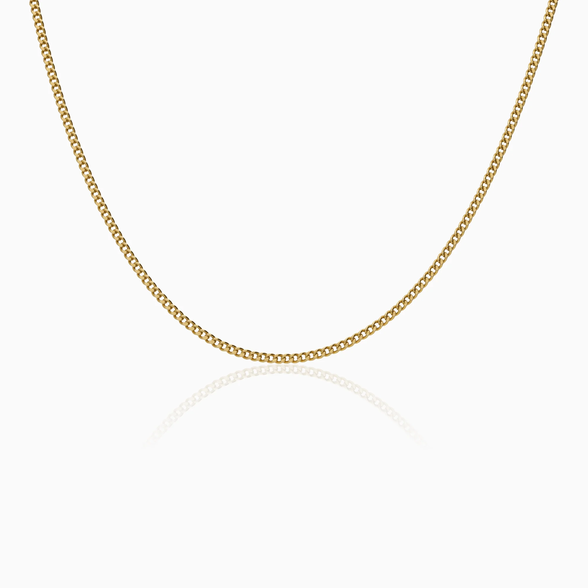 Curb necklace 3.78g 18K gold