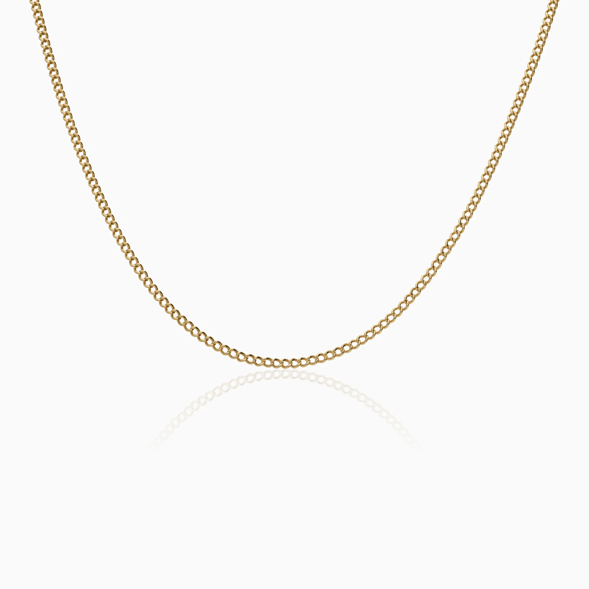 Curb chain necklace 7.15g 18K gold