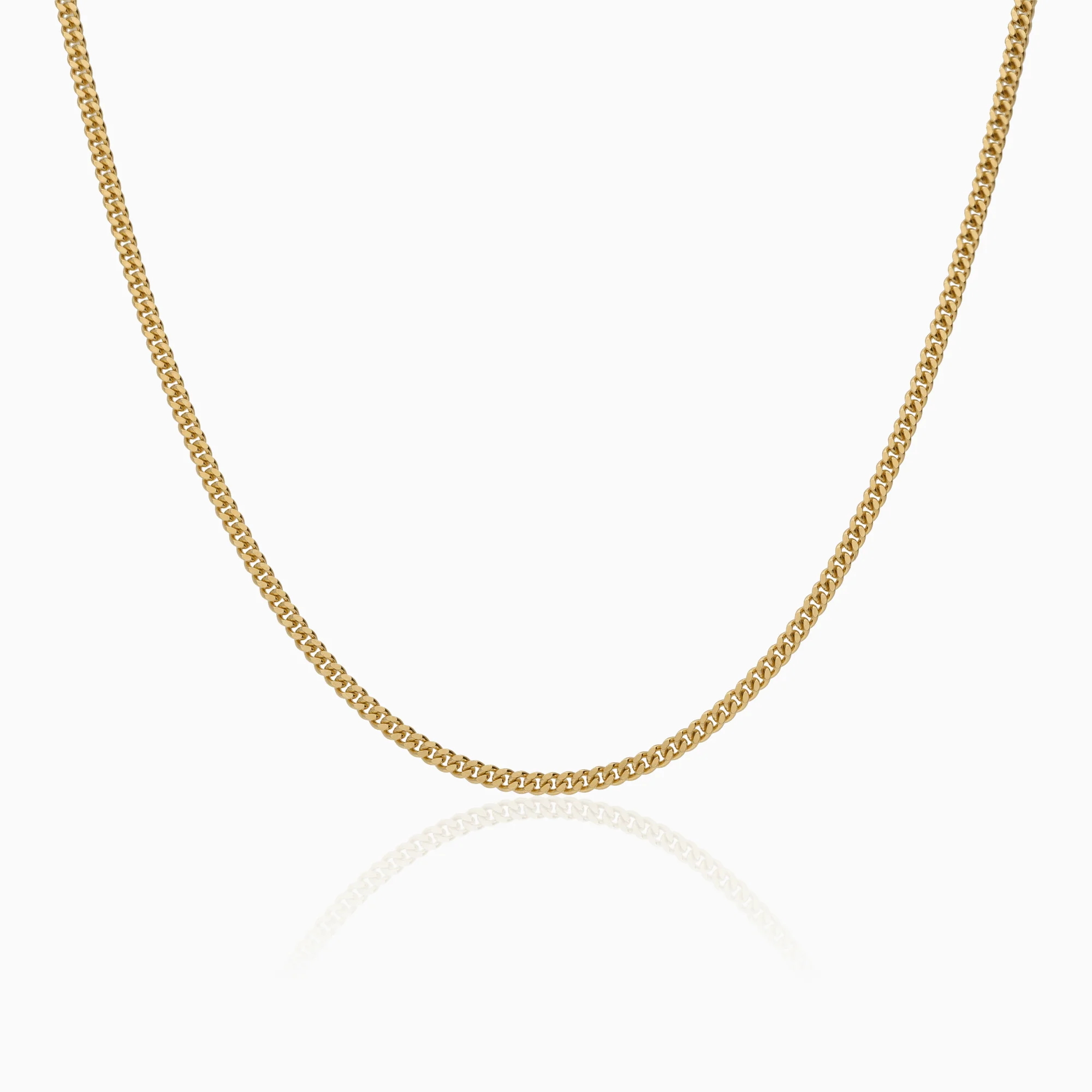 Curb necklace 9.52g 18K gold