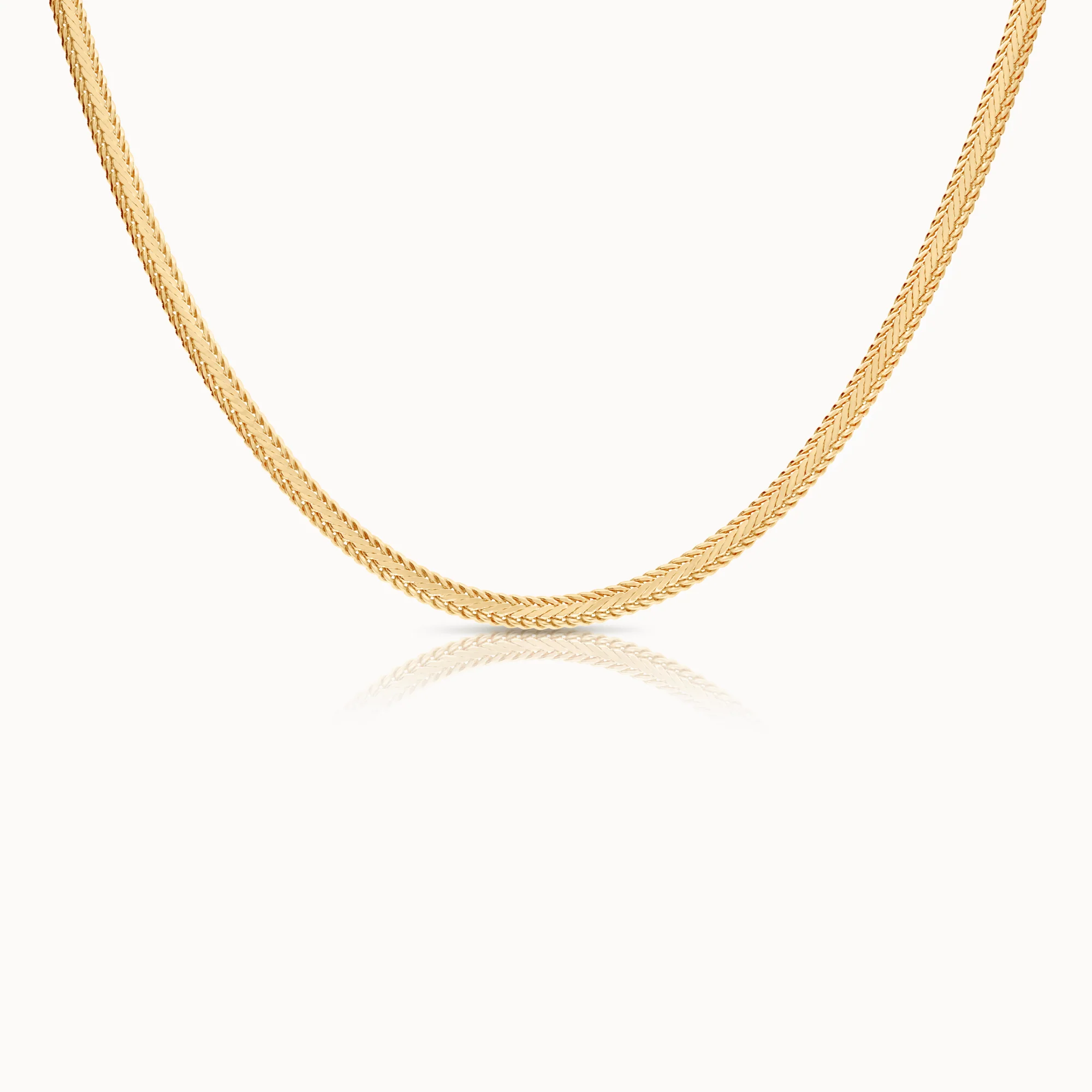 Fox tail necklace 16.86g 18K gold
