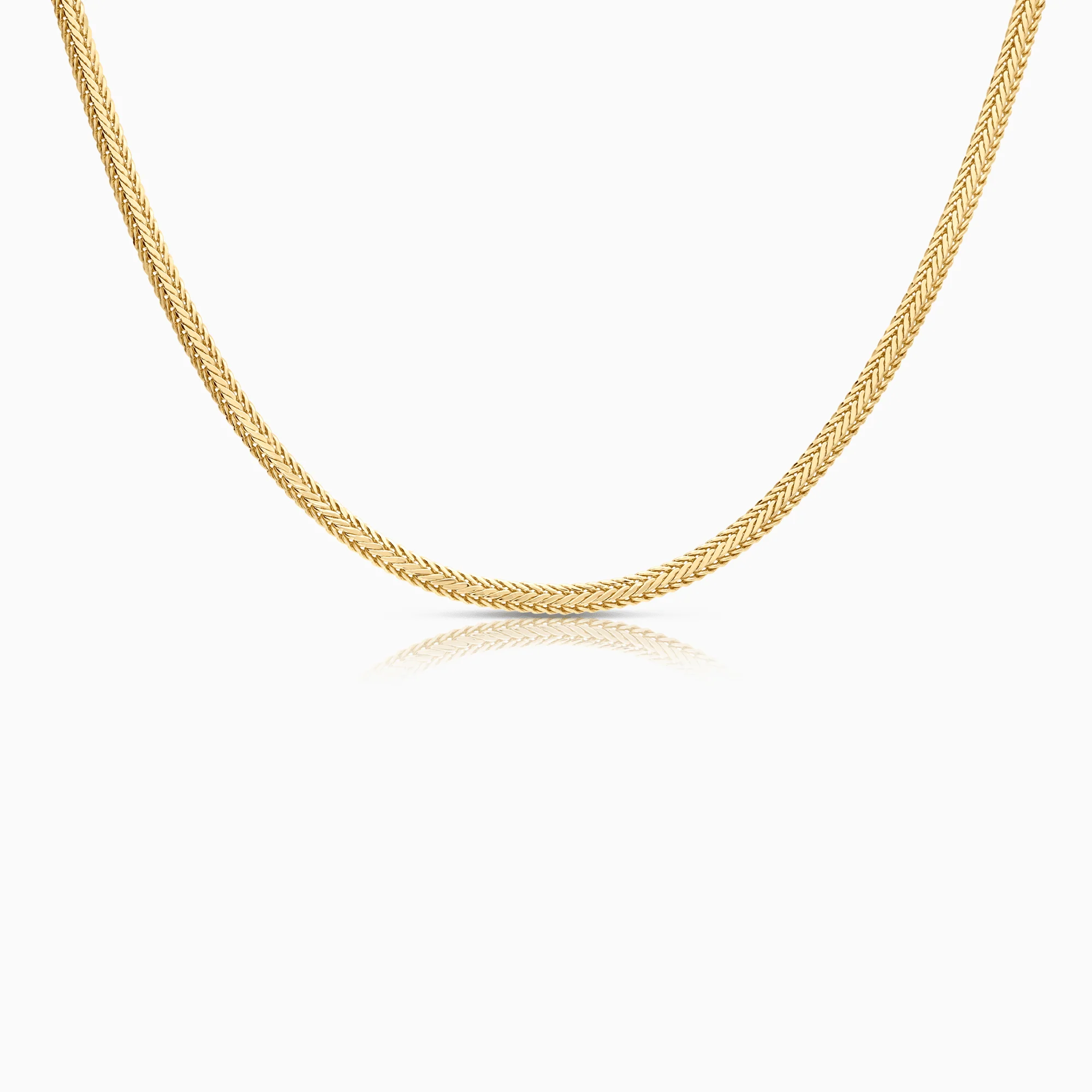 Fox tail necklace 16.95g 18K gold