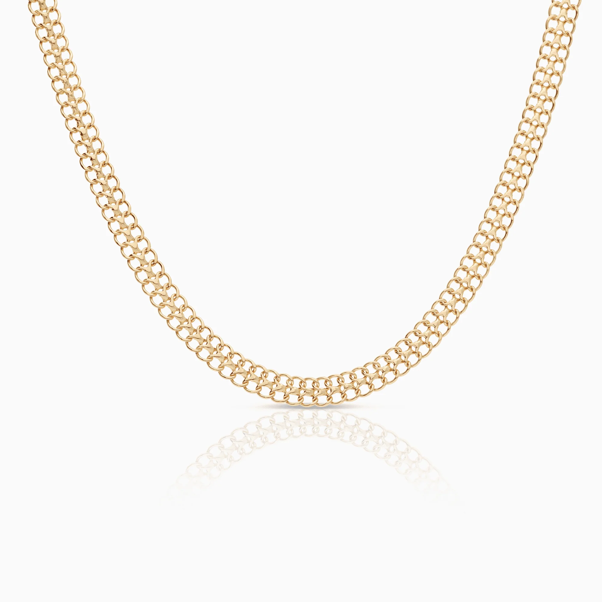 Fishbone necklace 23.12g 18K gold