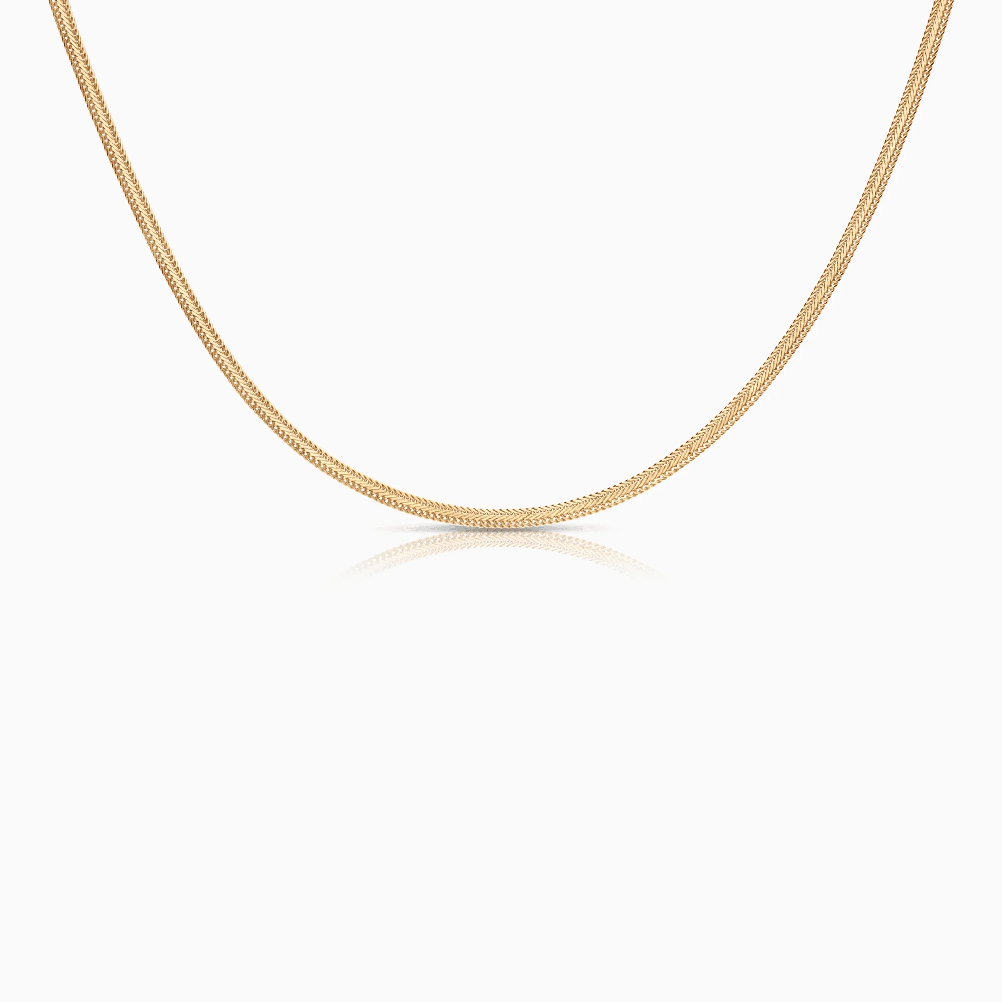 Fox tail necklace 5.85g 18K gold