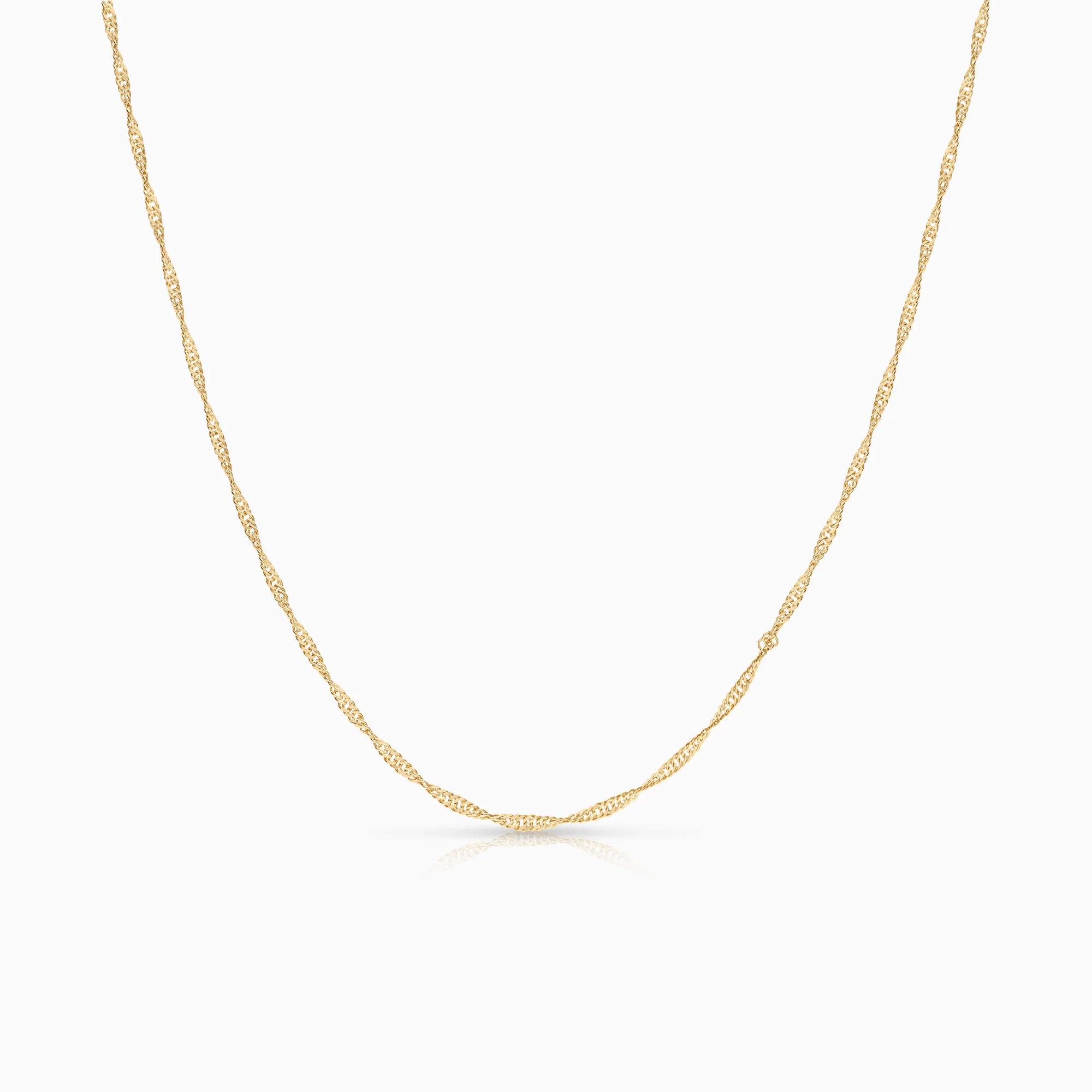 Singapore necklace 1.97g 18K gold