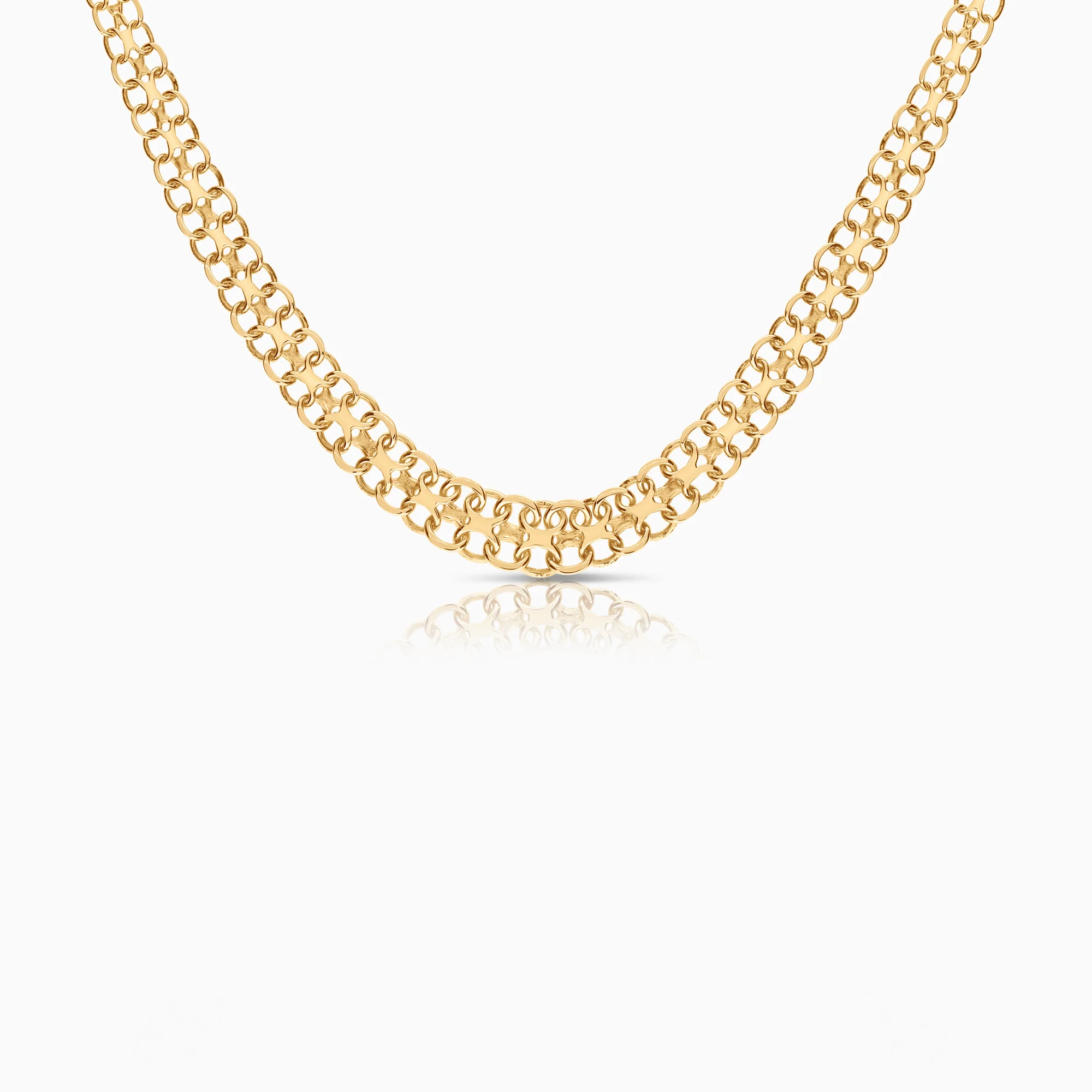 Necklace X-link 13.95g 18K gold