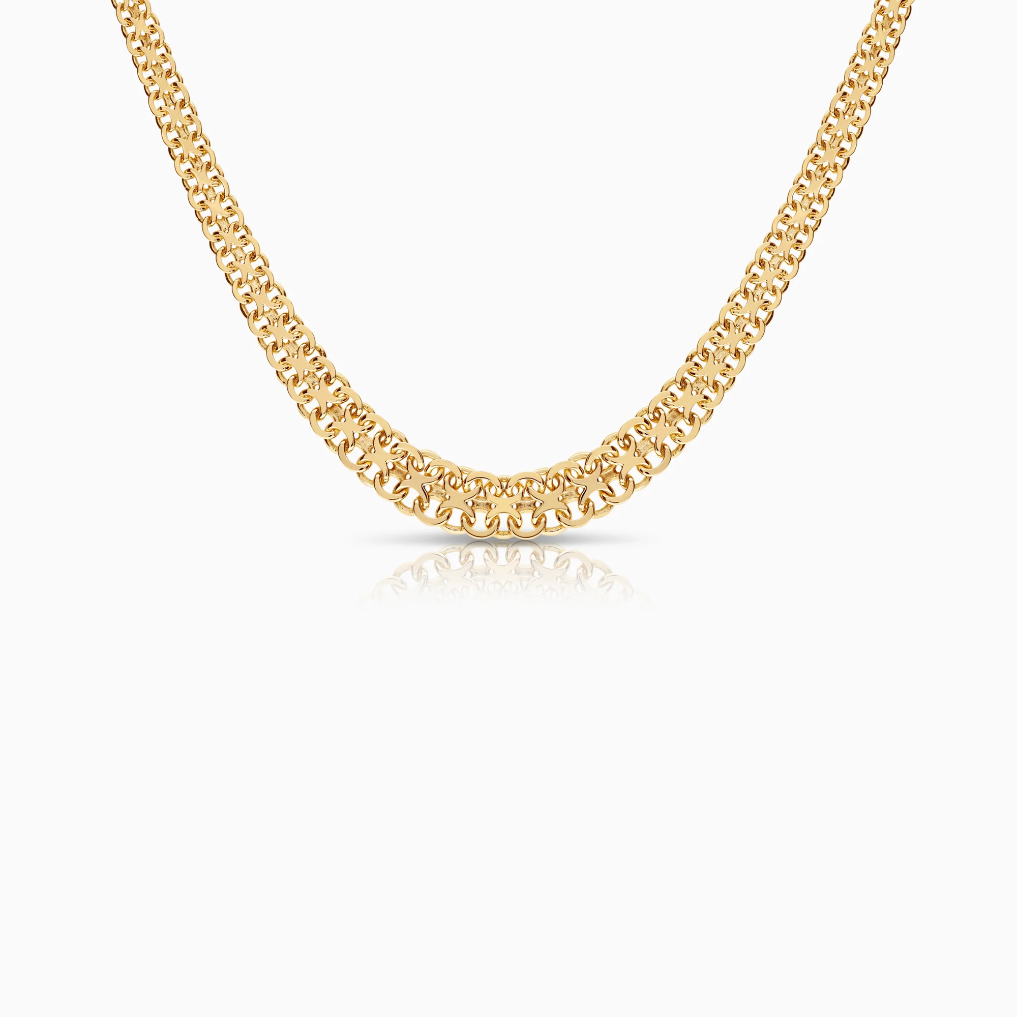 X-link necklace 14.15g 18K gold