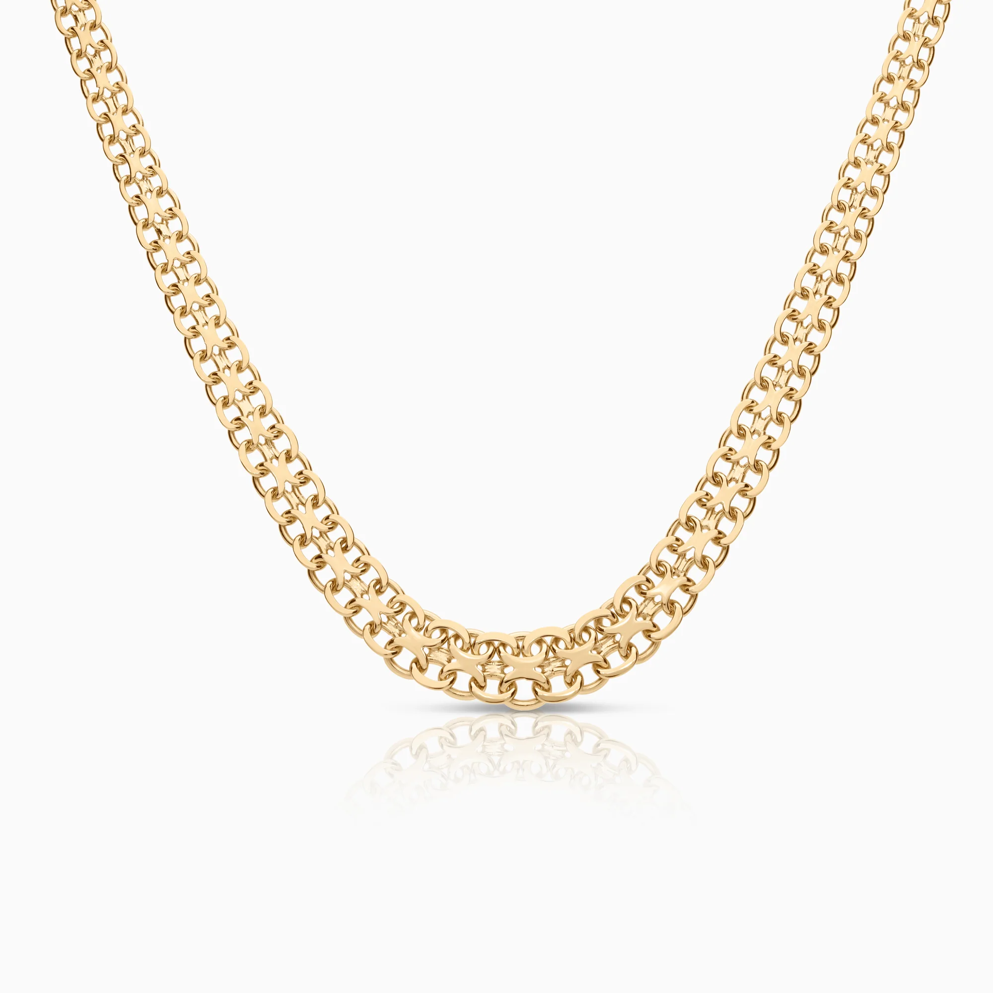 X-link necklace 15.08g 18K gold