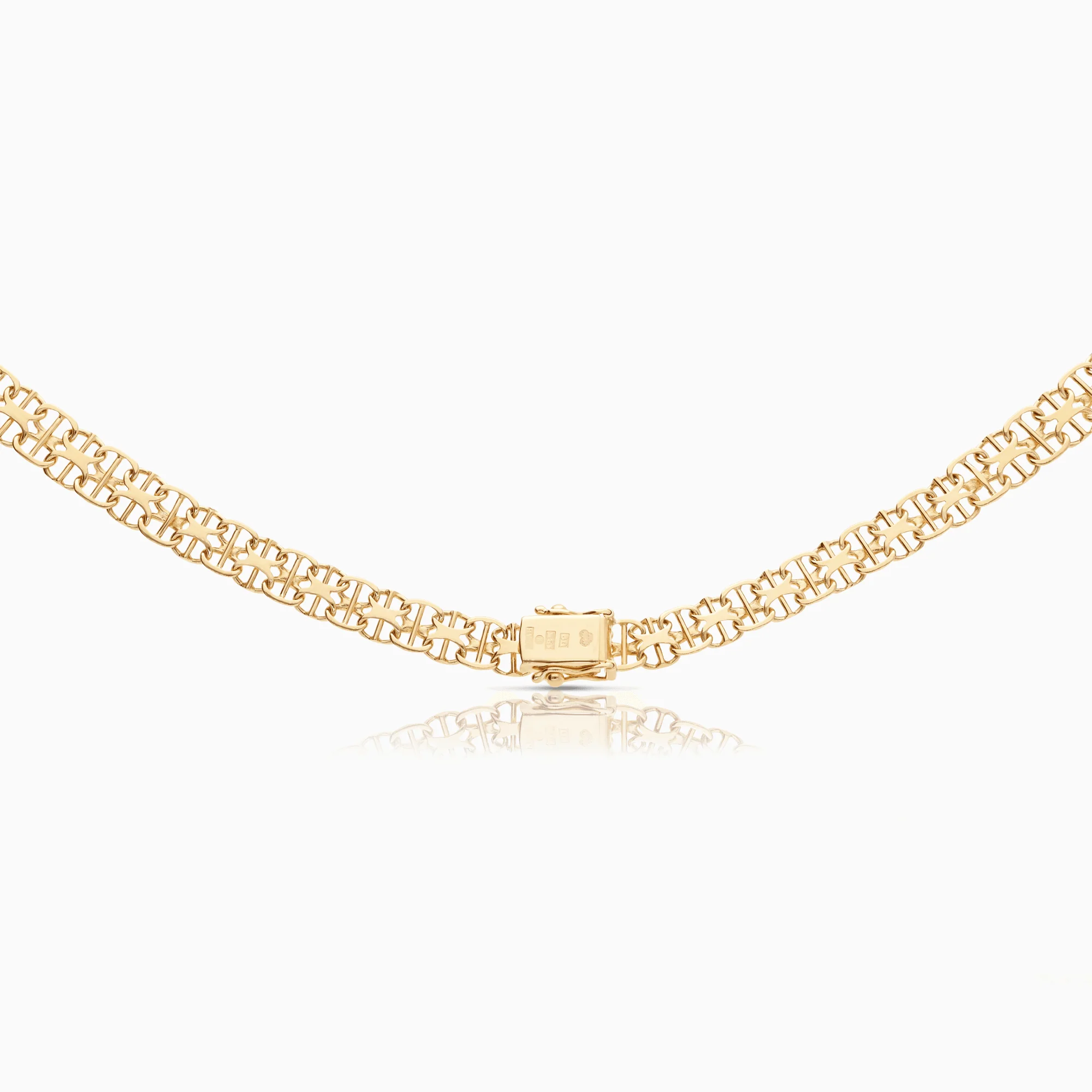 X-Link Necklace with Bar 26.10g 18K Gold - Image 2