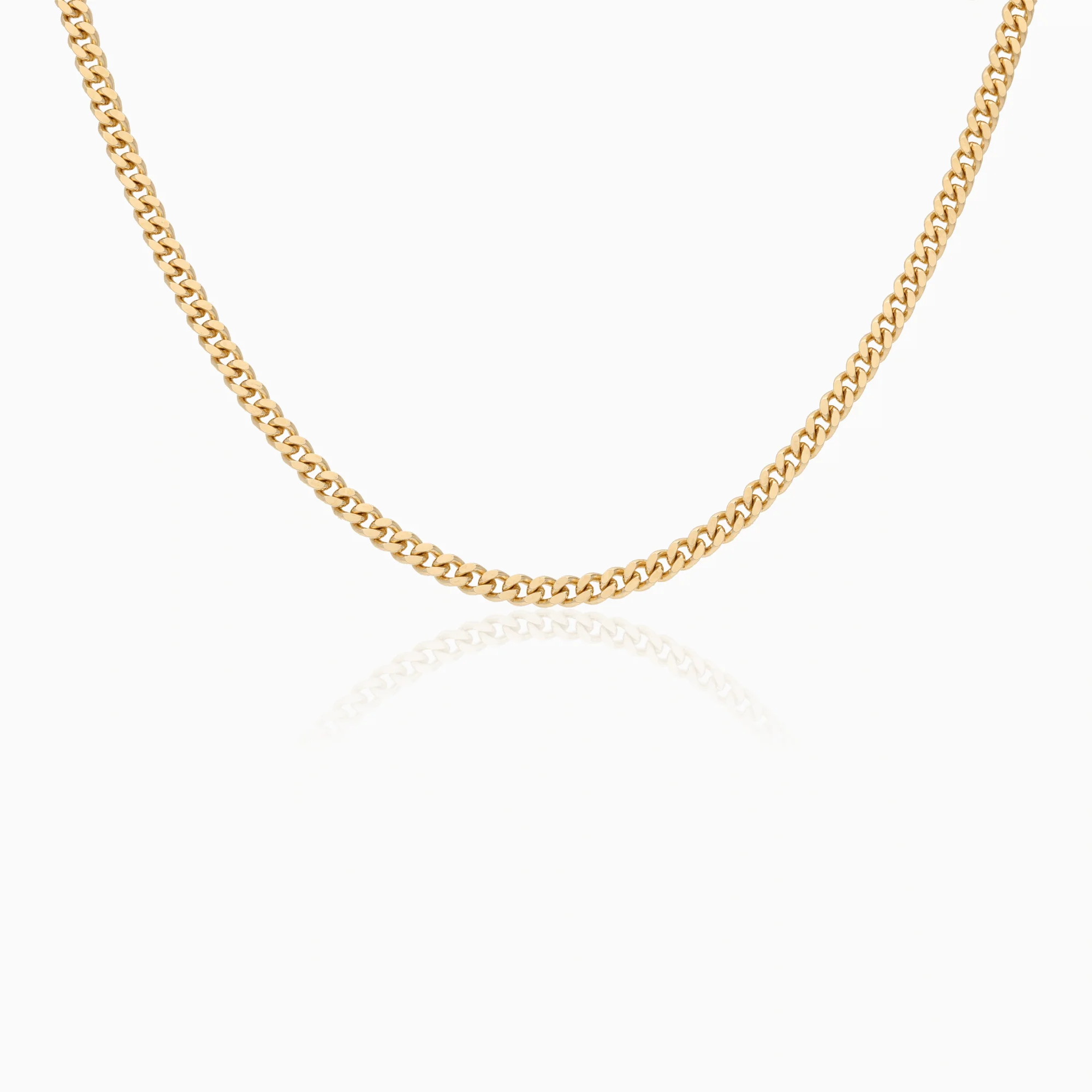Curb chain necklace 24.9g 18K gold