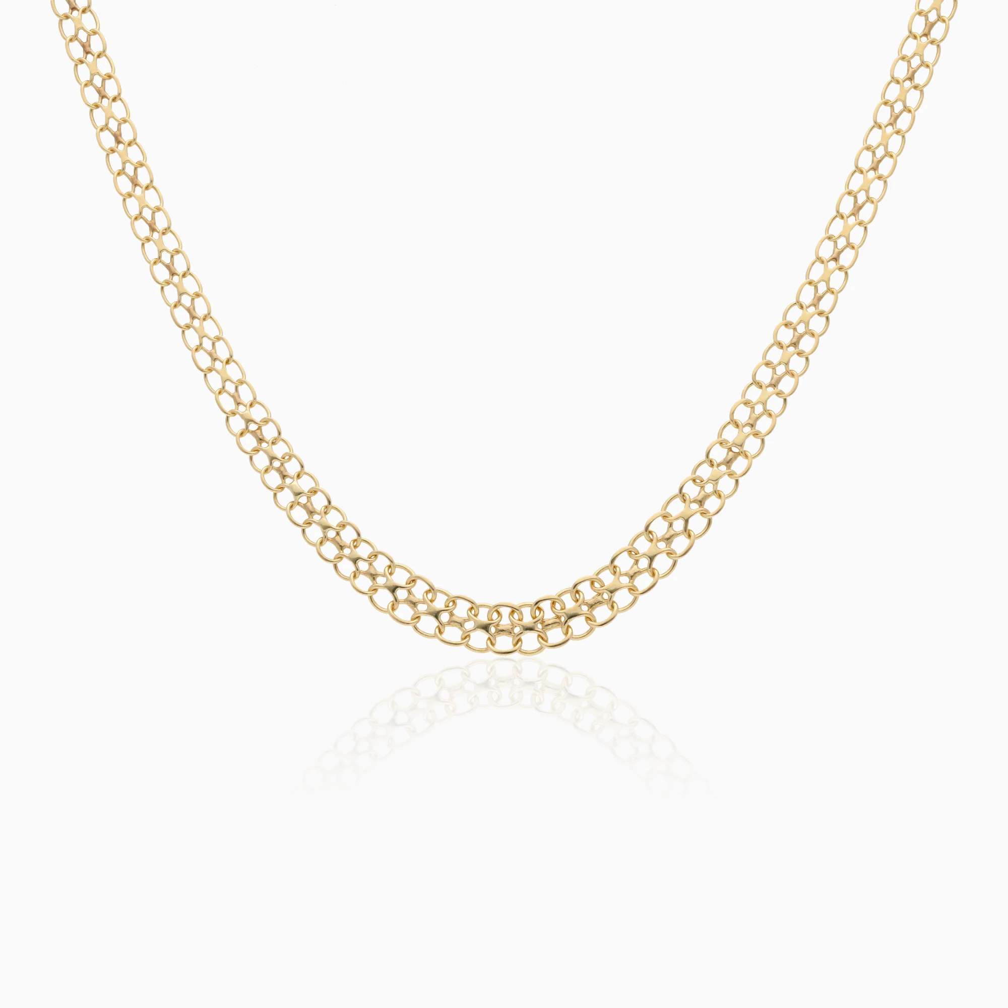 Necklace x-link 9.7g 18K gold