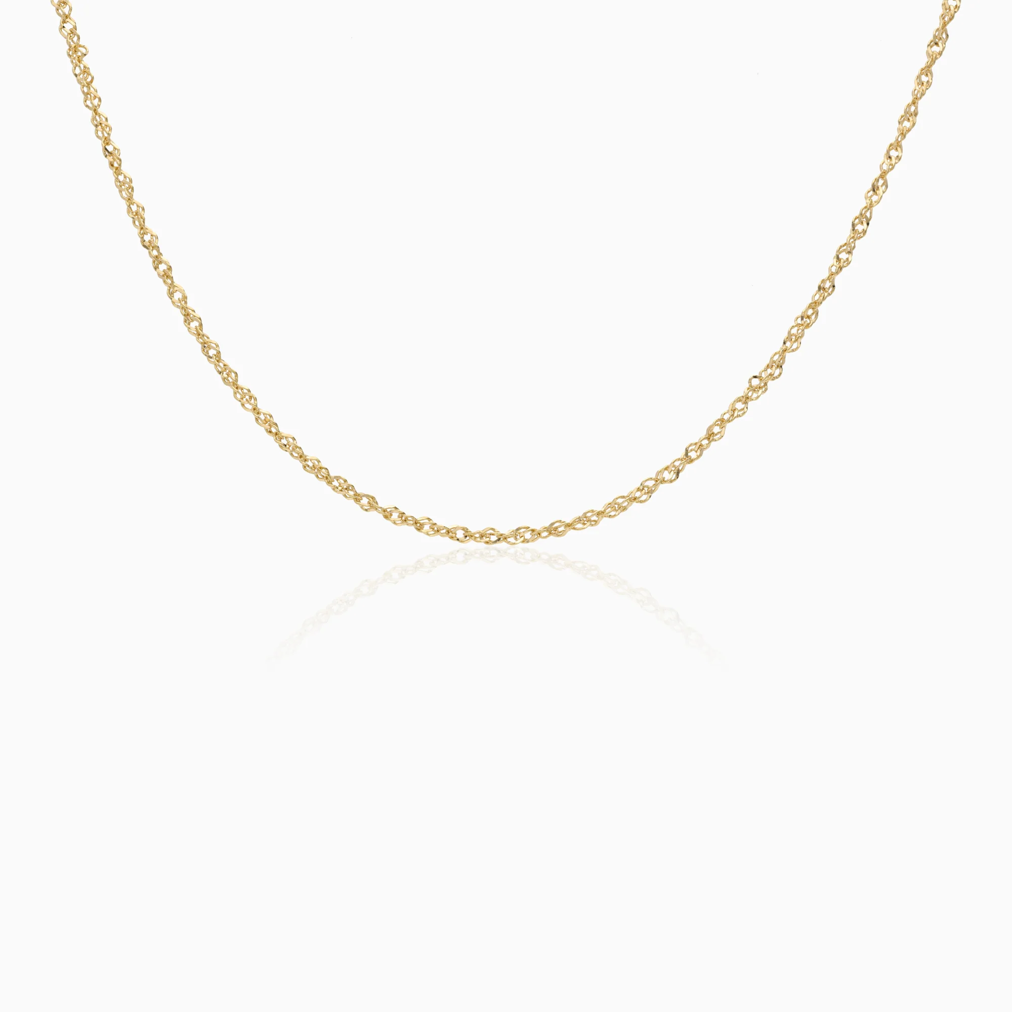 Fantasy link necklace 3.95g 18K gold