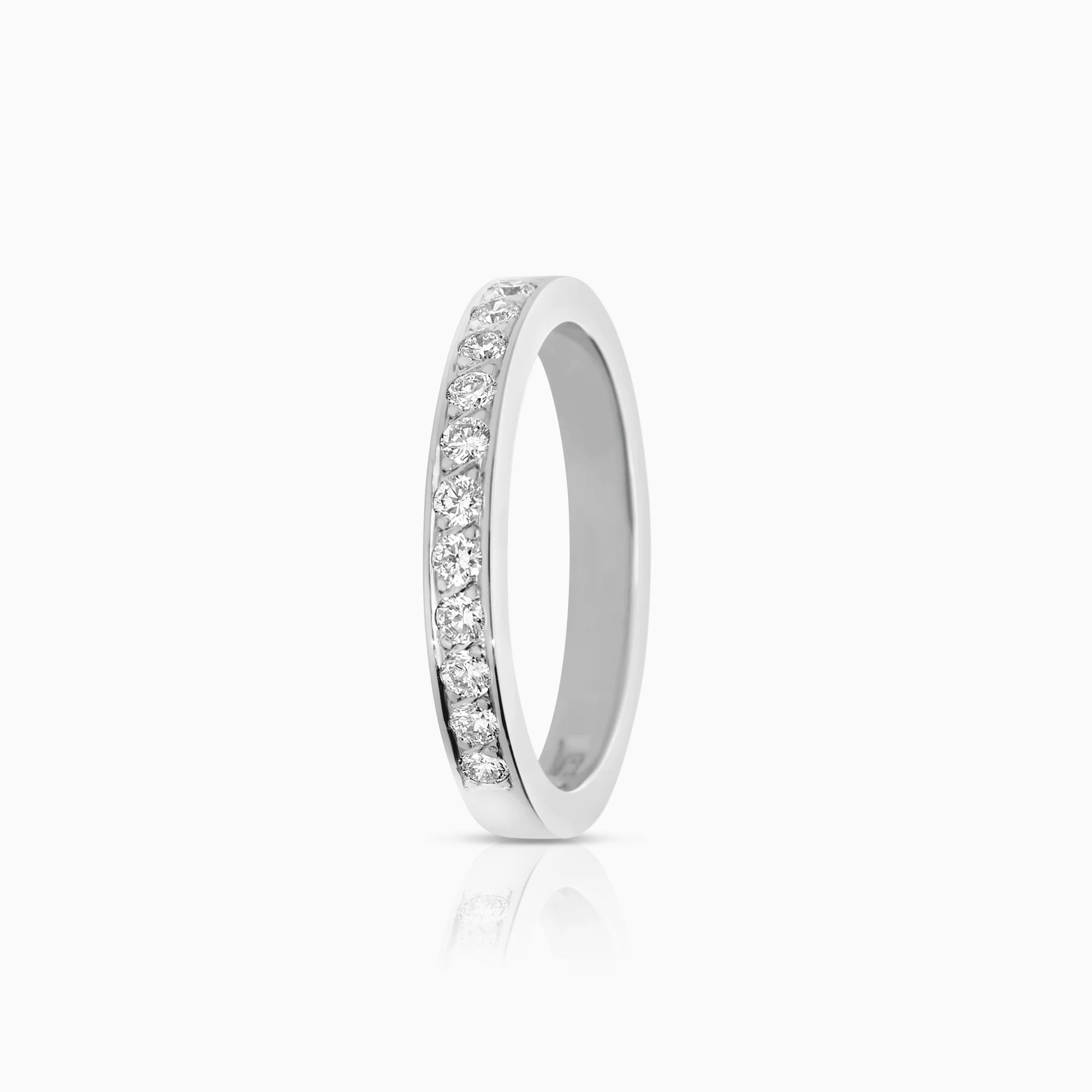 Half eternity 0.17ct 18K white gold