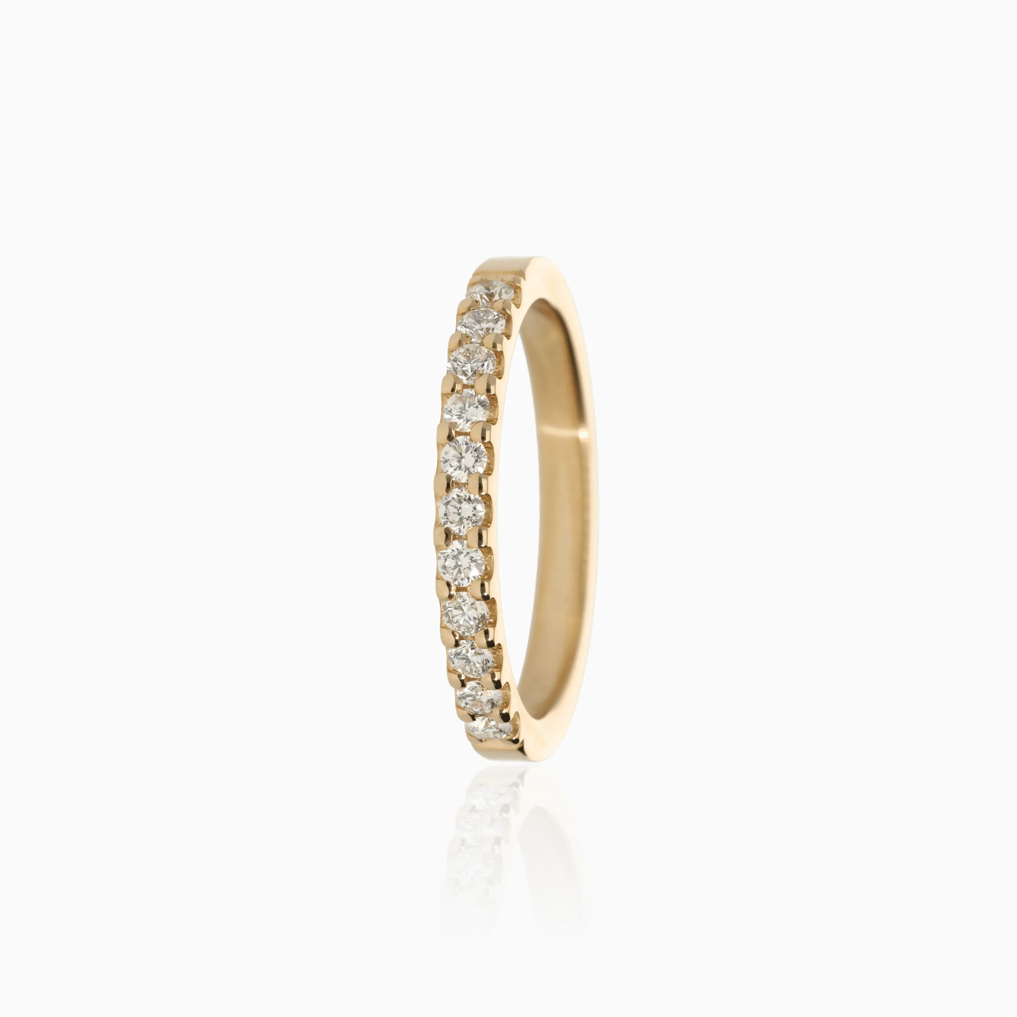 Half-eternity ring 0.33ct 18K