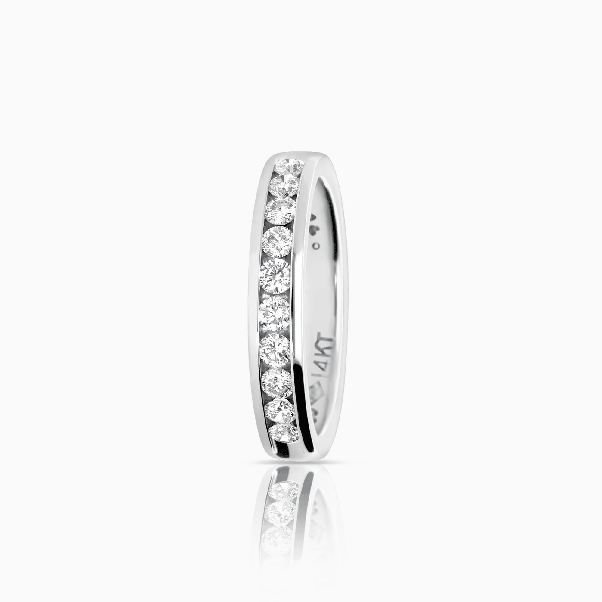 Half eternity ring 0.46ct 14K white gold