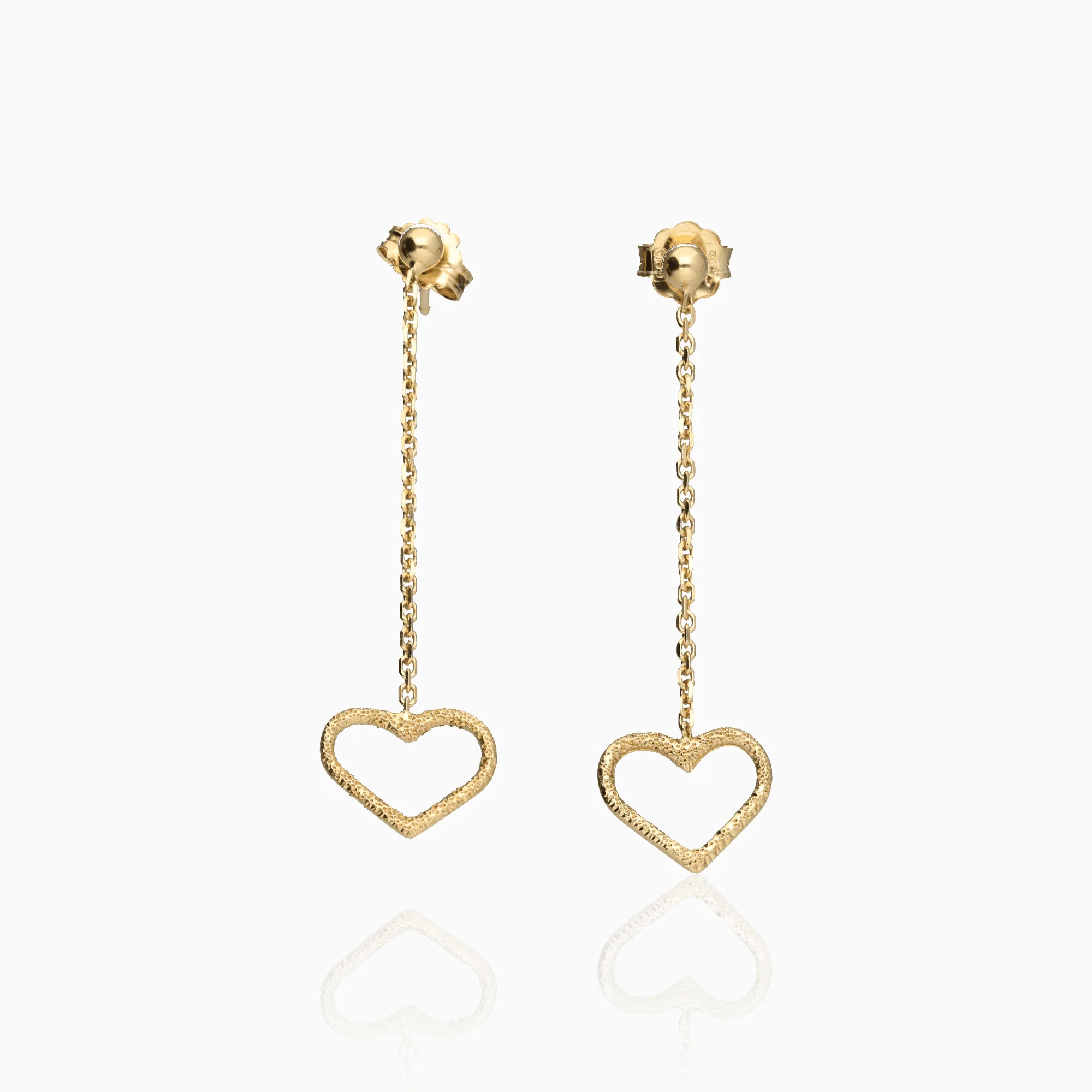 Dangling earrings 1.85g 18K