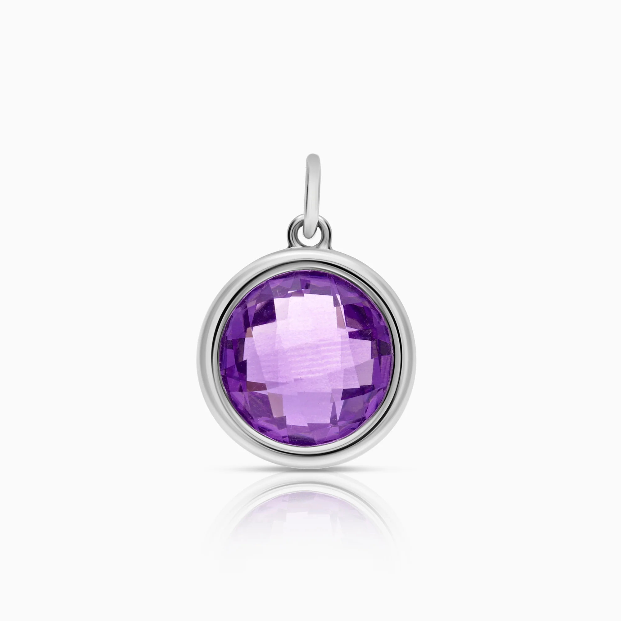 Pendant amethyst 2.85g 18K white gold