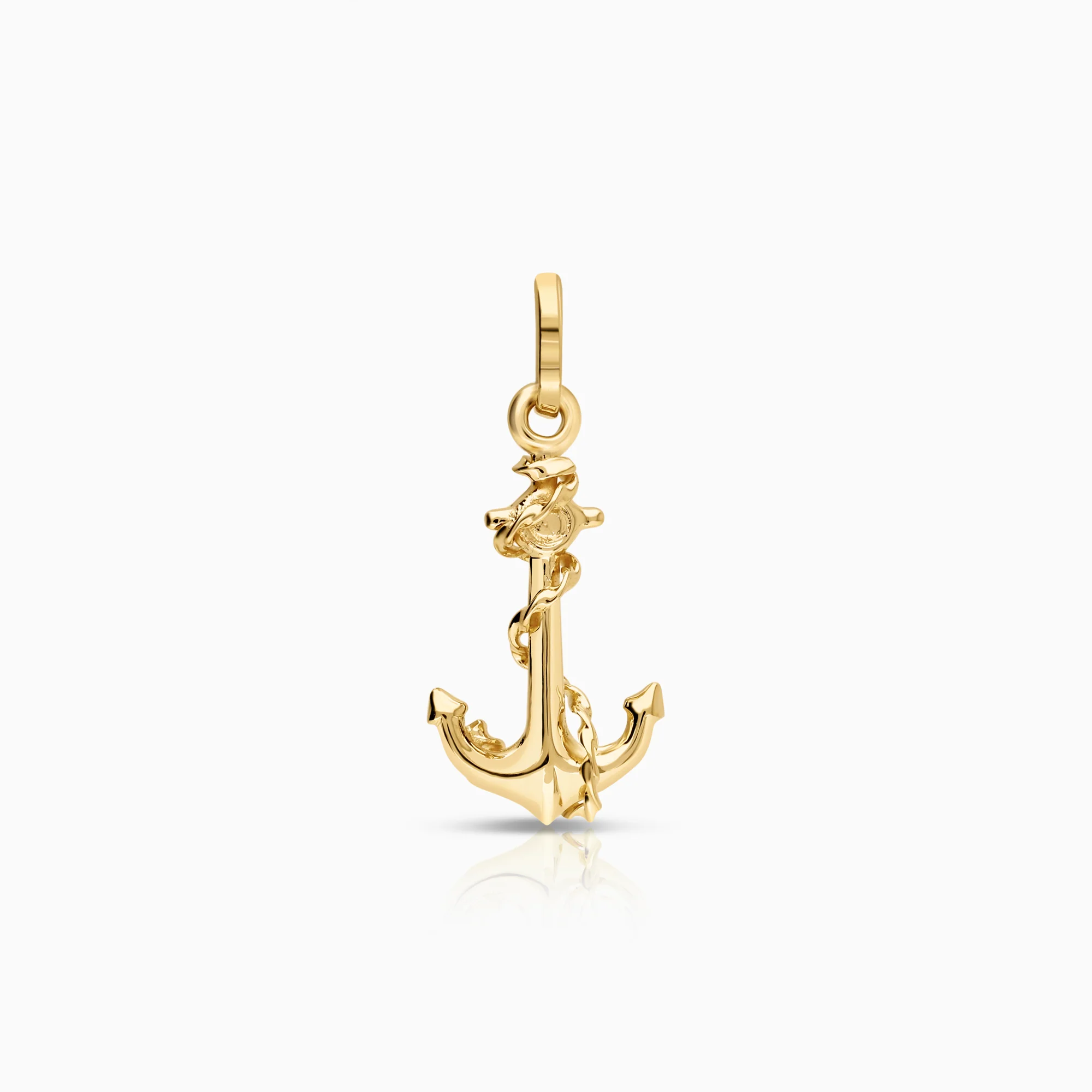 Anchor pendant 0.89g 14K gold
